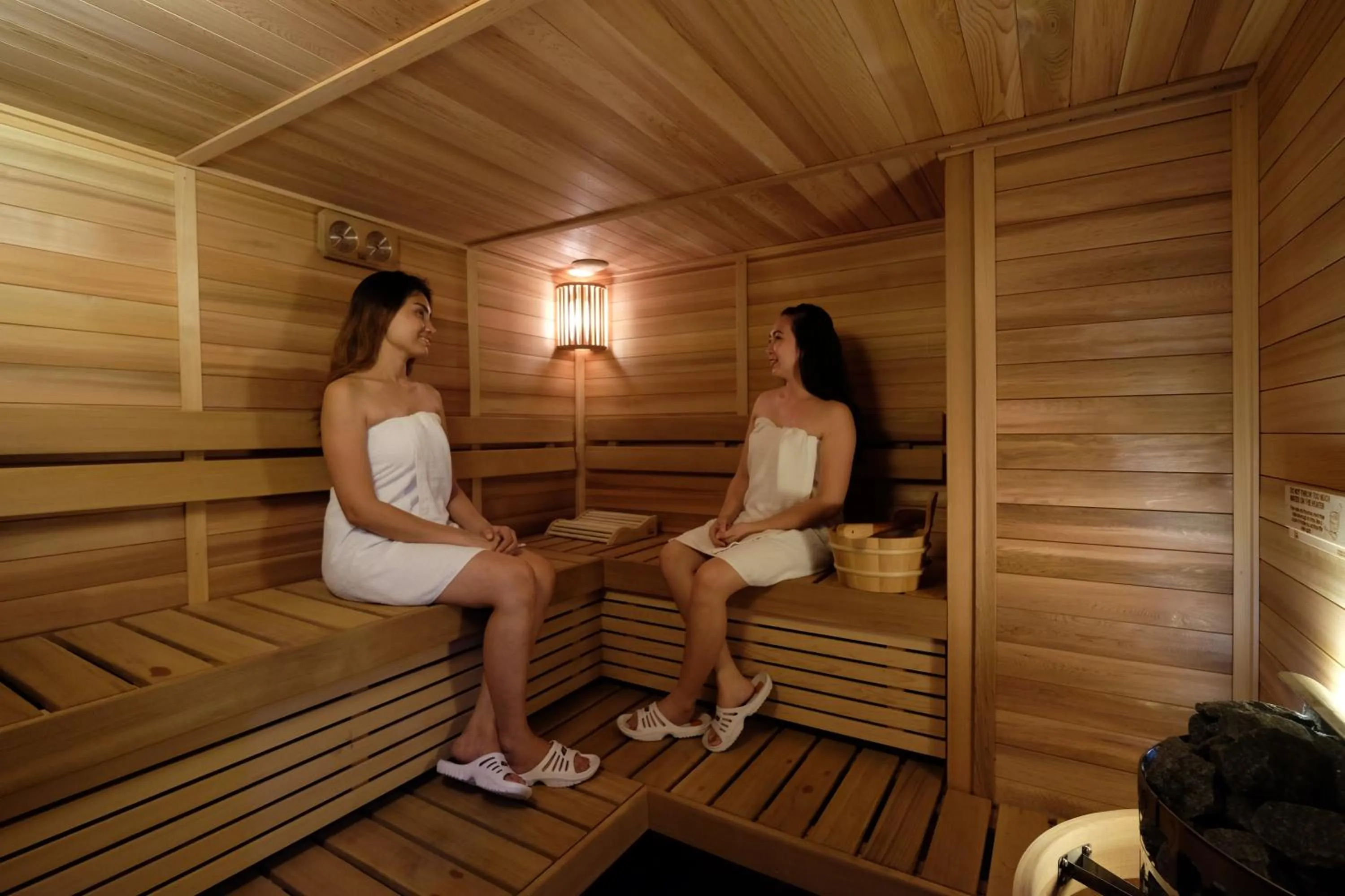 Sauna in Golden Prince Hotel & Suites