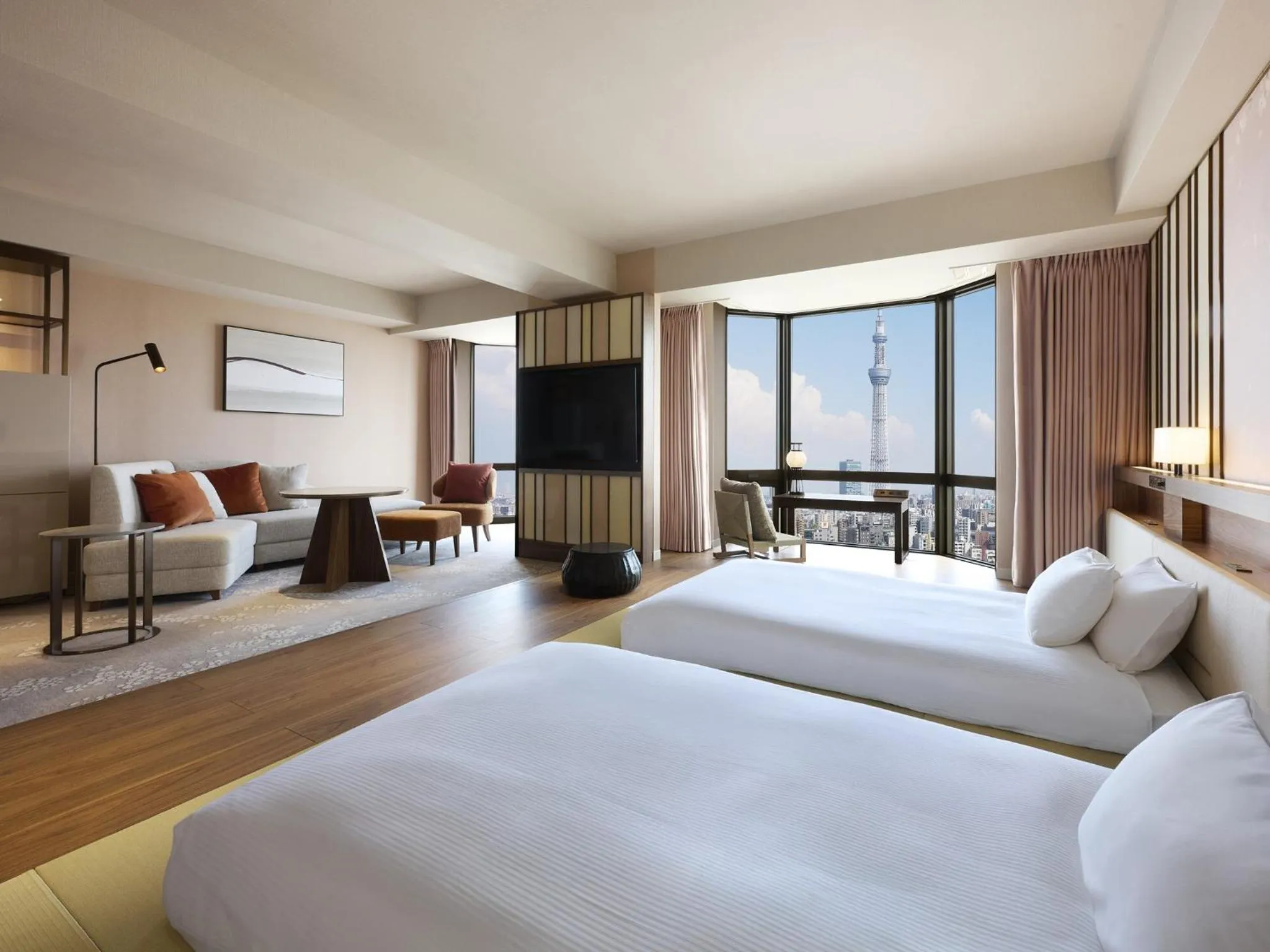 Bed in Asakusa View Hotel