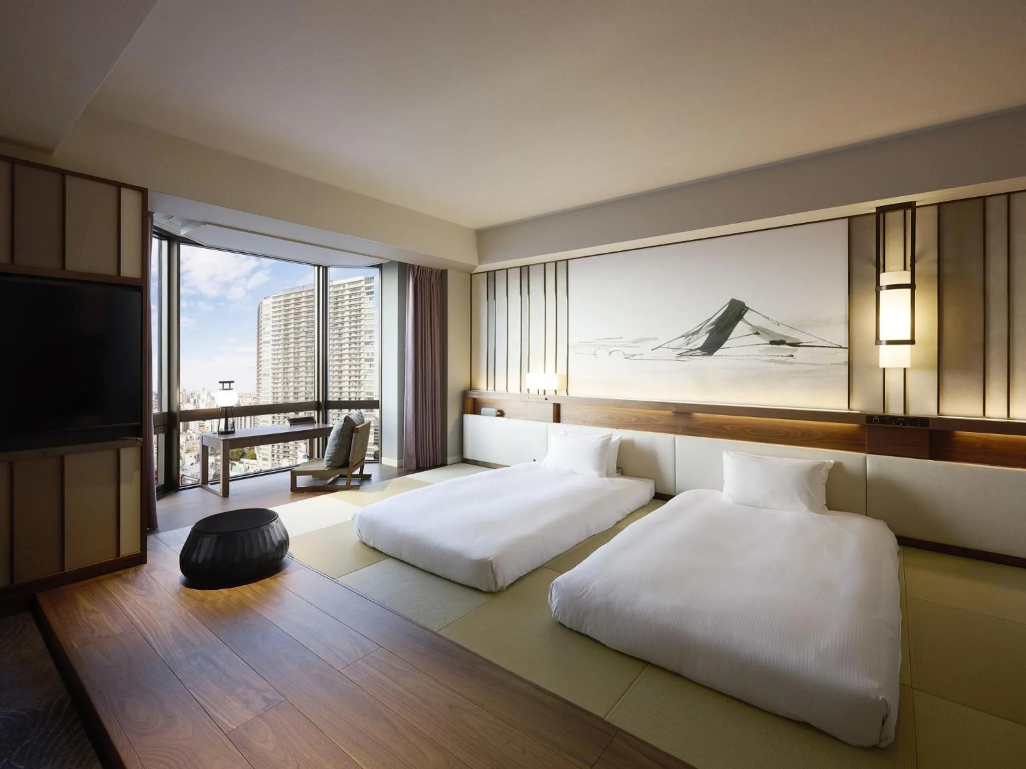 Bed in Asakusa View Hotel