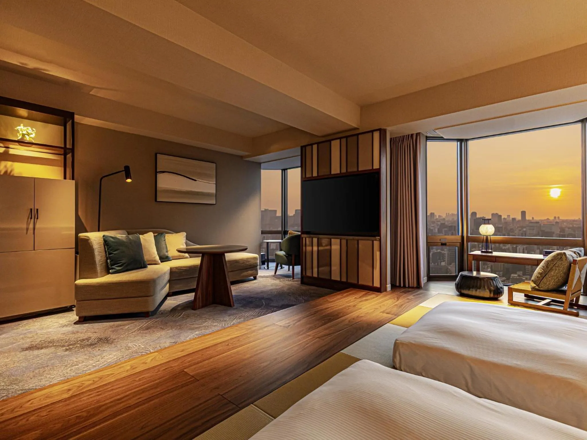 Bed in Asakusa View Hotel