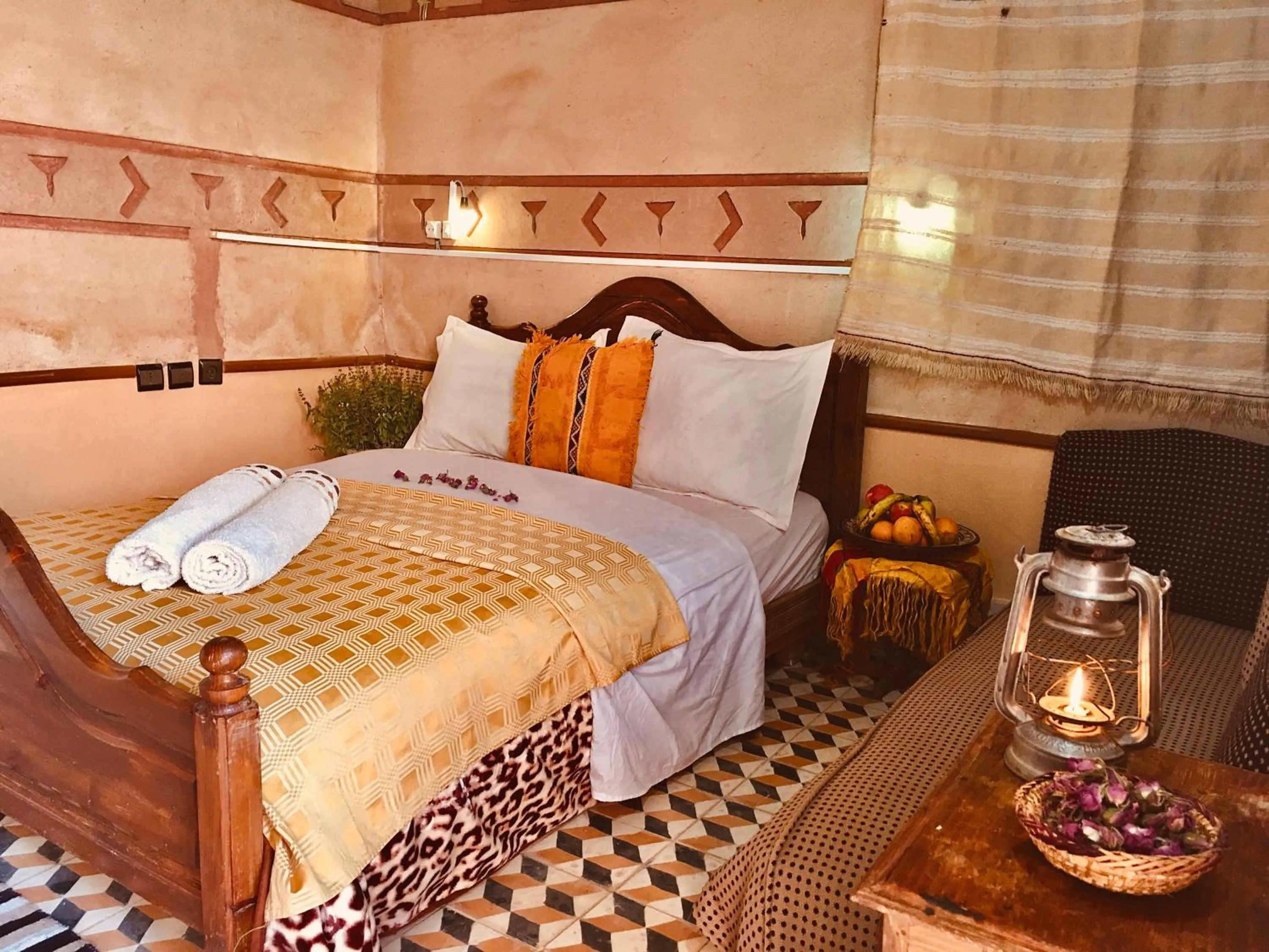 Bed in Hôtel panoramique de la vallée