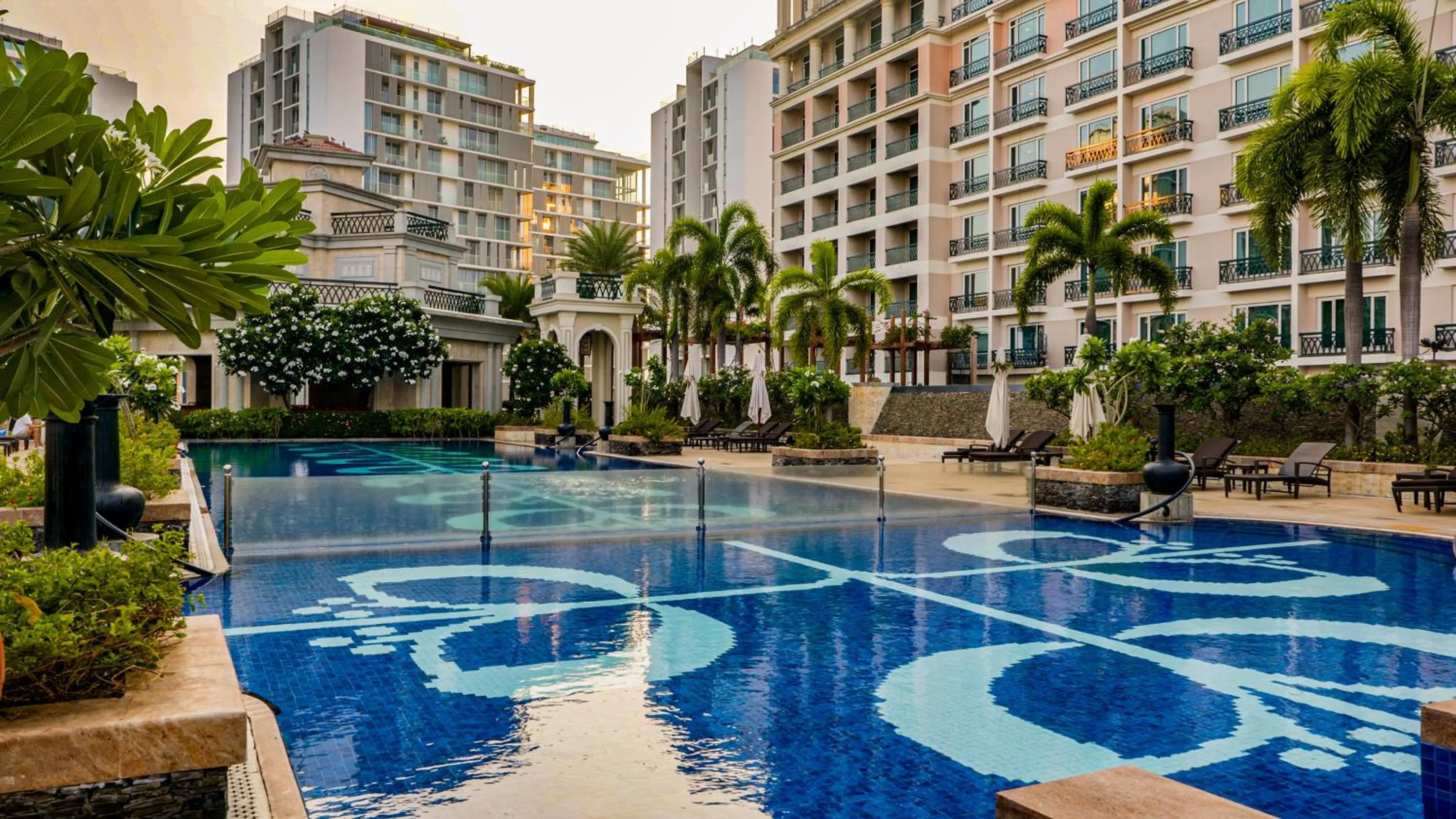 Swimming pool in The Leela Palace Chennai