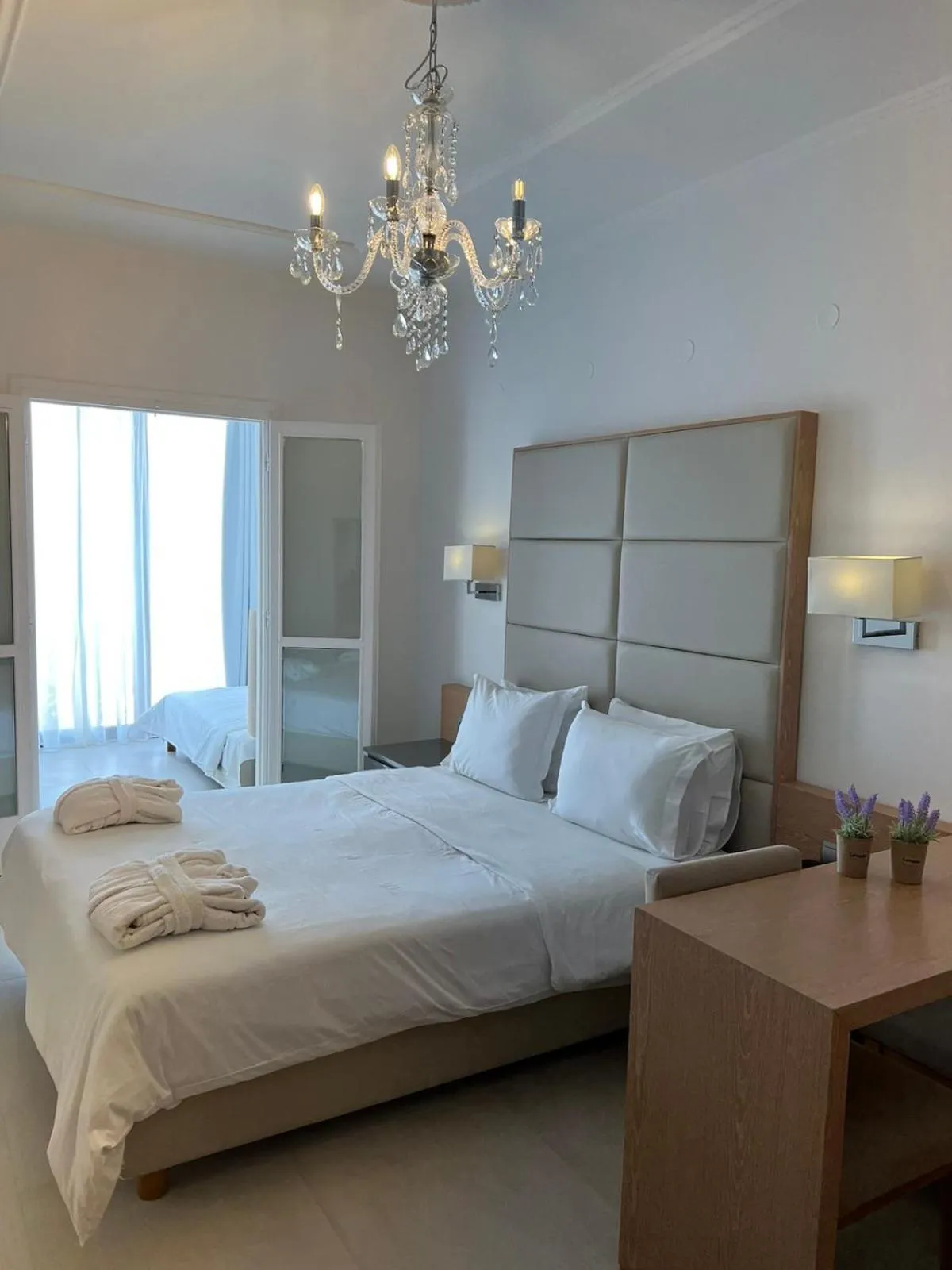 Bed in Valtos Beach Hotel