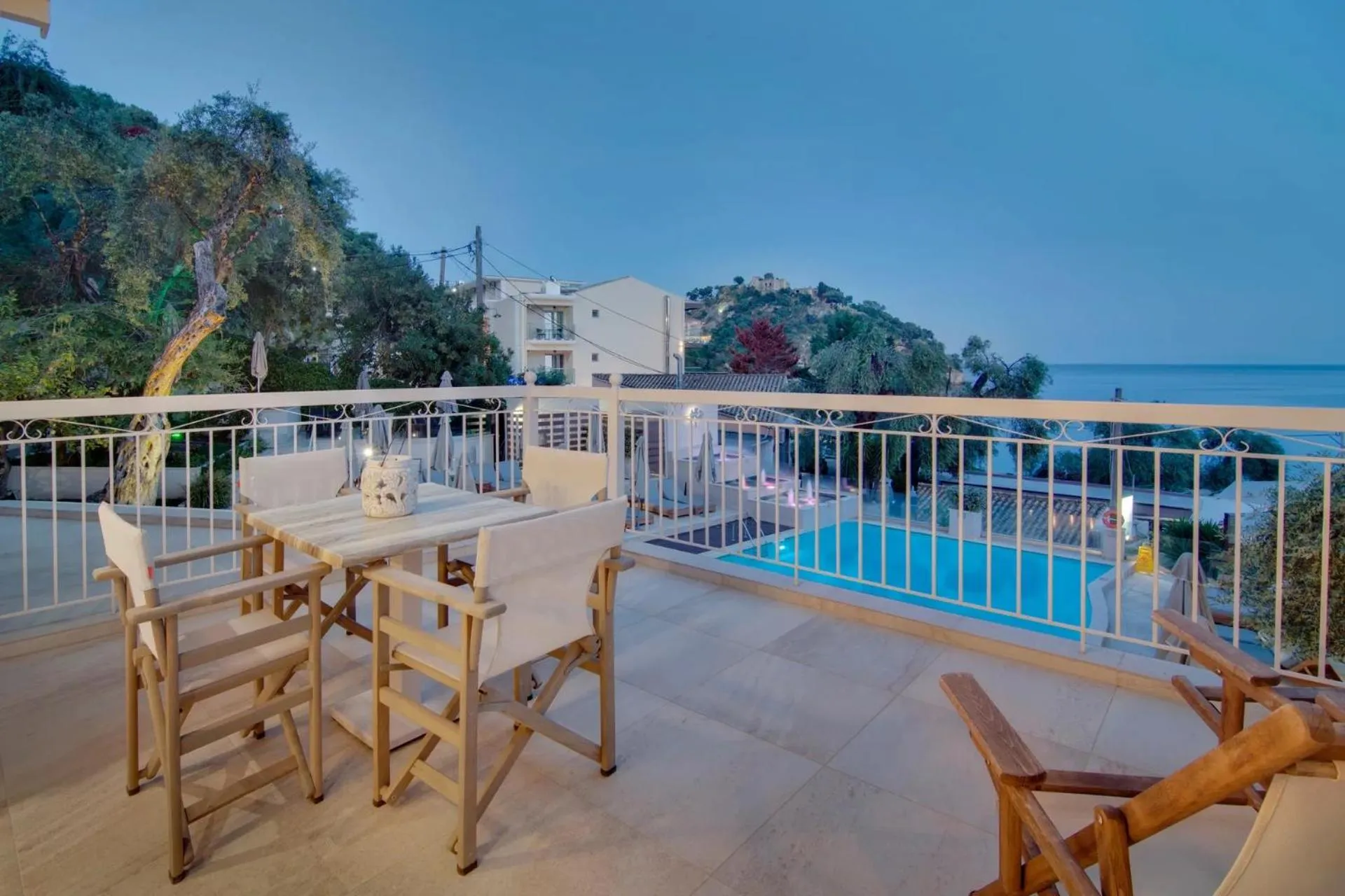 Balcony/Terrace in Valtos Beach Hotel