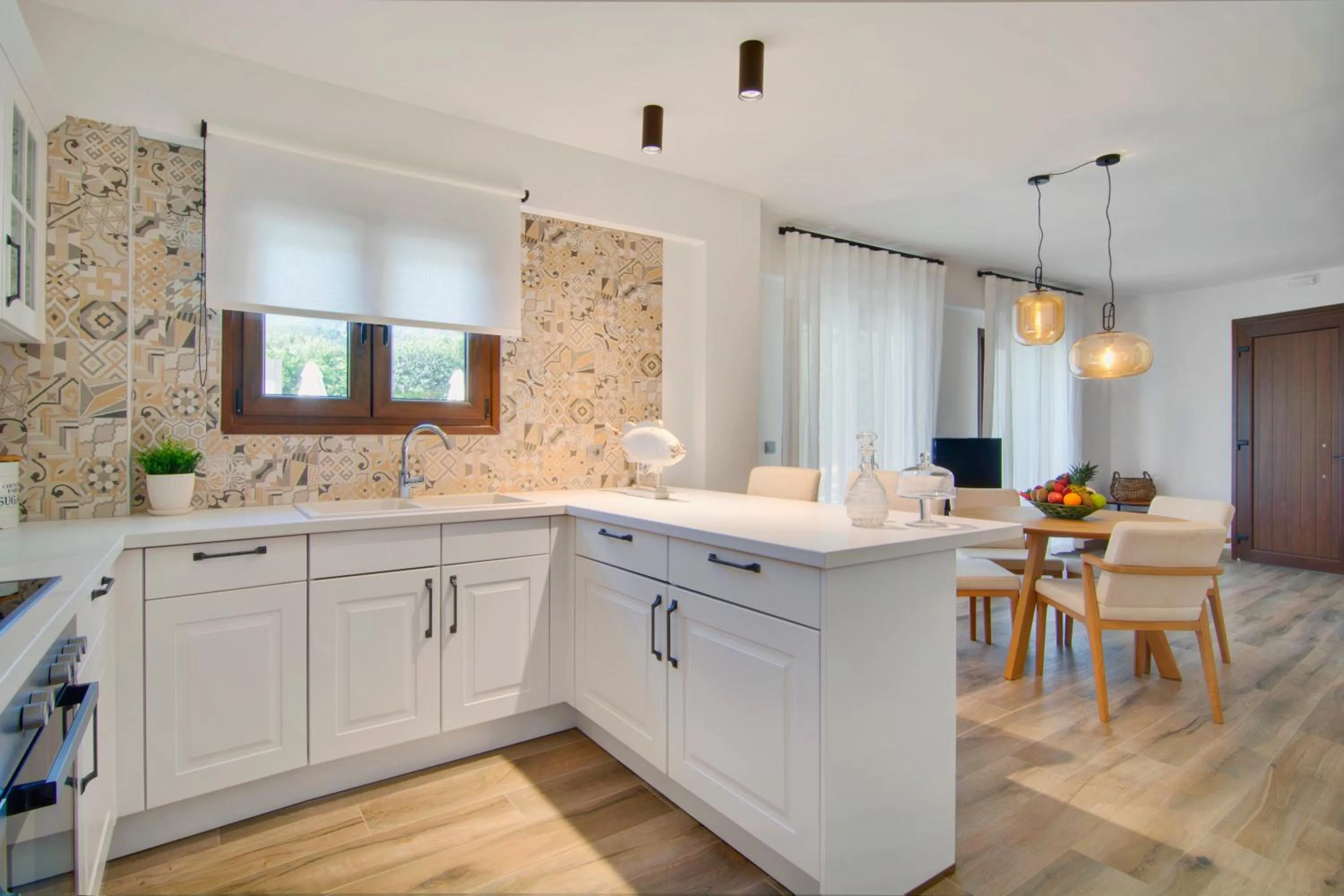 Kitchen or kitchenette in Valtos Beach Hotel