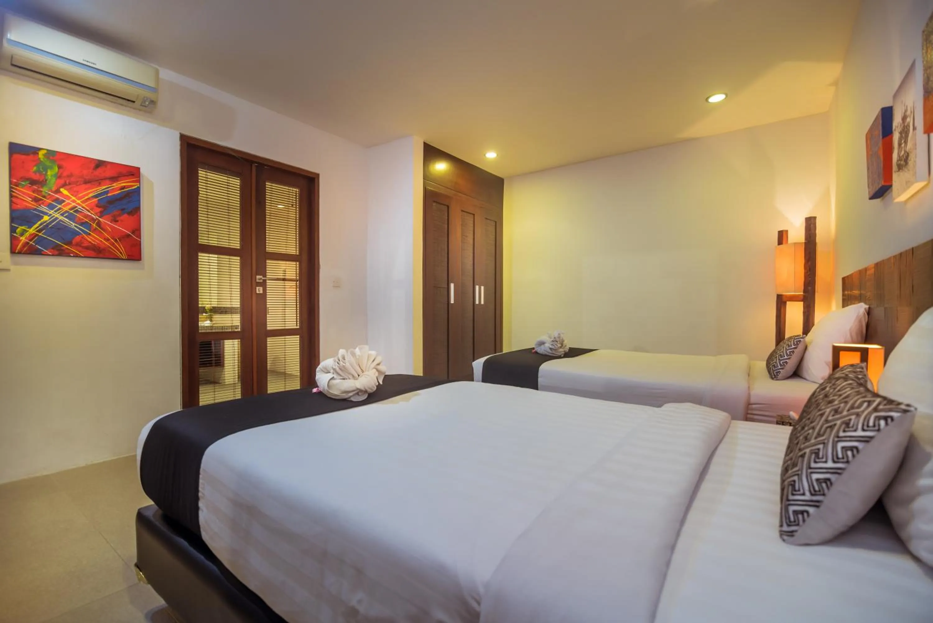 Bedroom, Bed in Arama Riverside 5 Bedrooms by Villas Direct Bali
