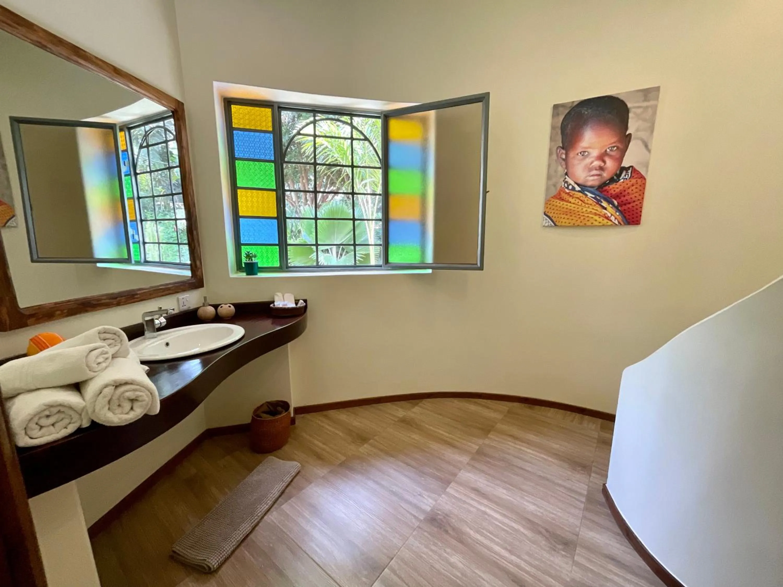 Bathroom in Pink Flamingo Boutique Hotel