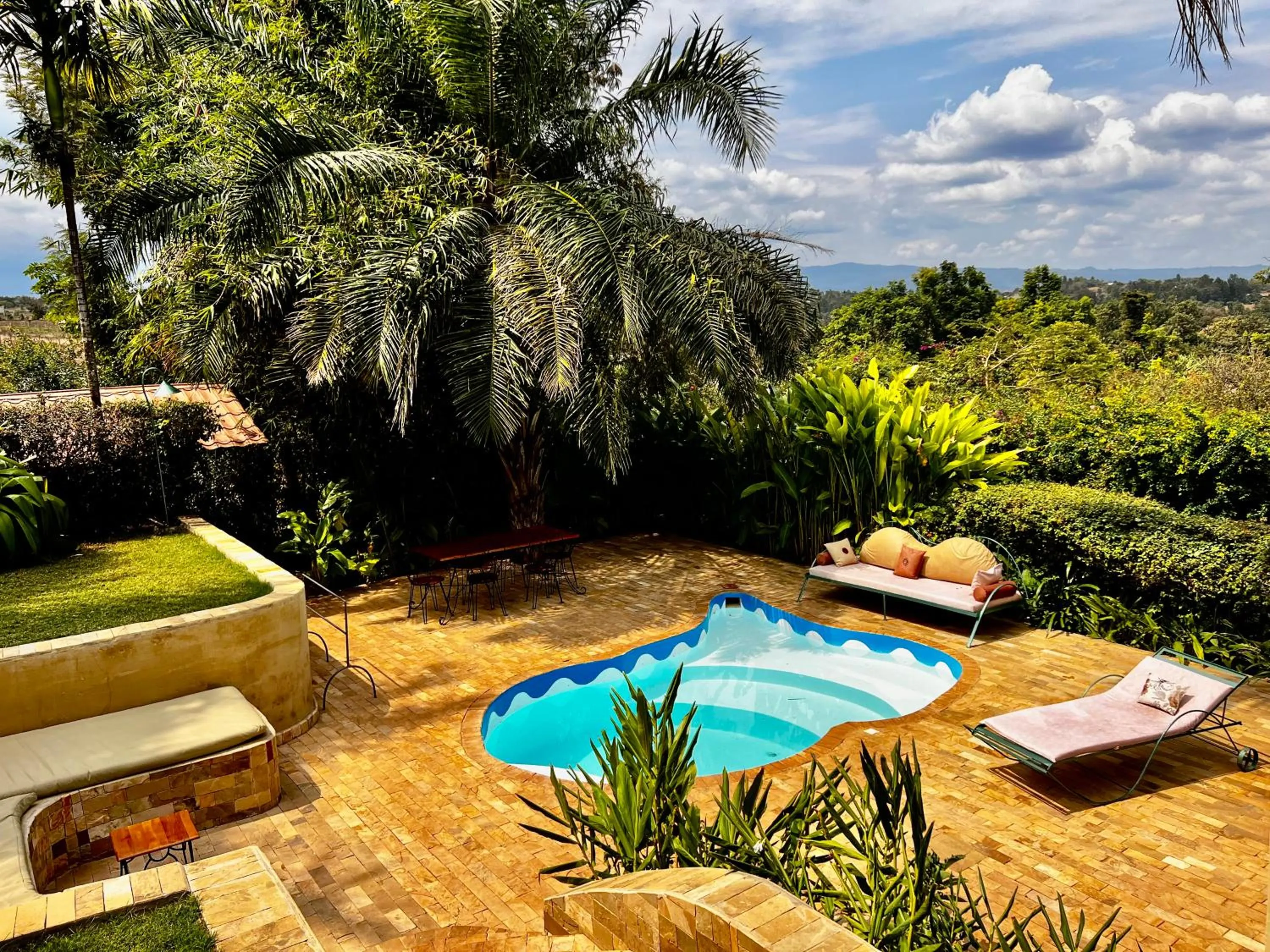 Garden view in Pink Flamingo Boutique Hotel