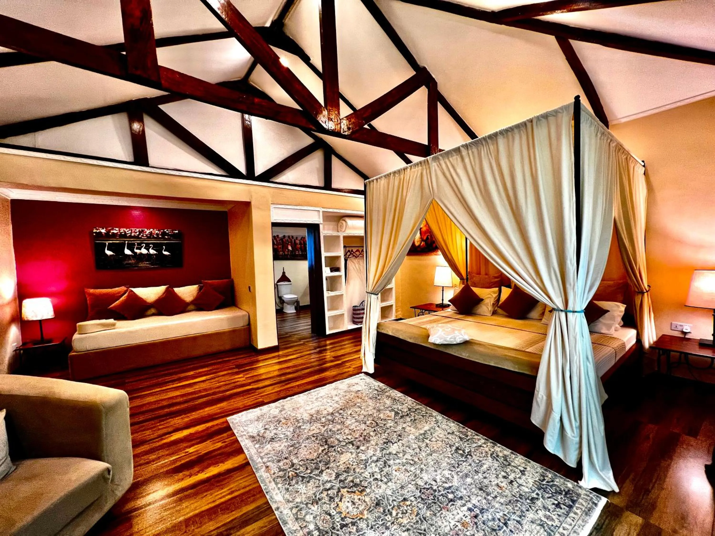 Bedroom, Bed in Pink Flamingo Boutique Hotel