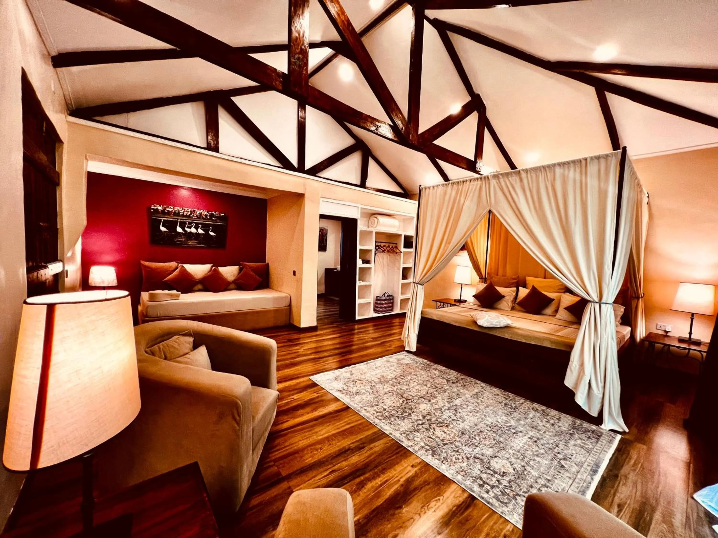 Bedroom, Bed in Pink Flamingo Boutique Hotel