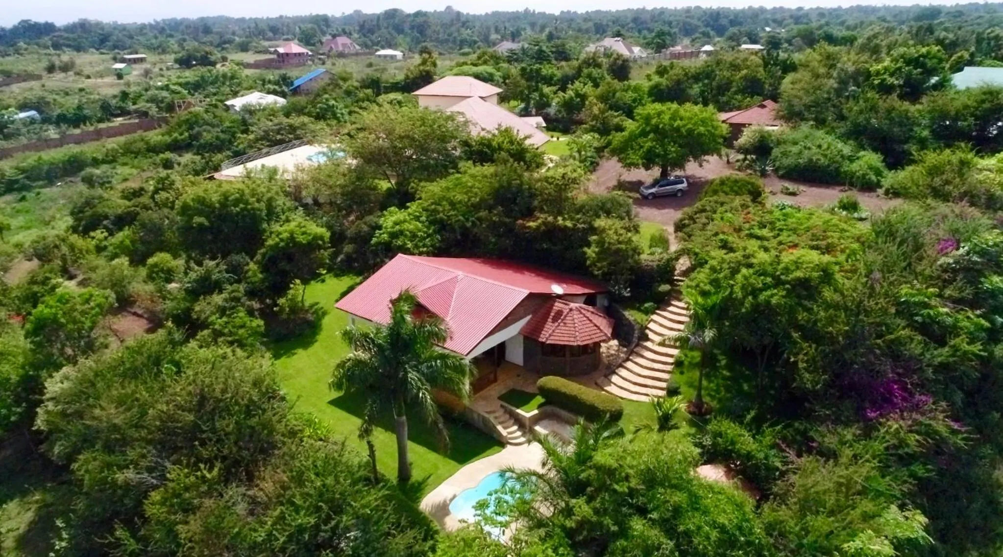 Bird's eye view in Pink Flamingo Boutique Hotel