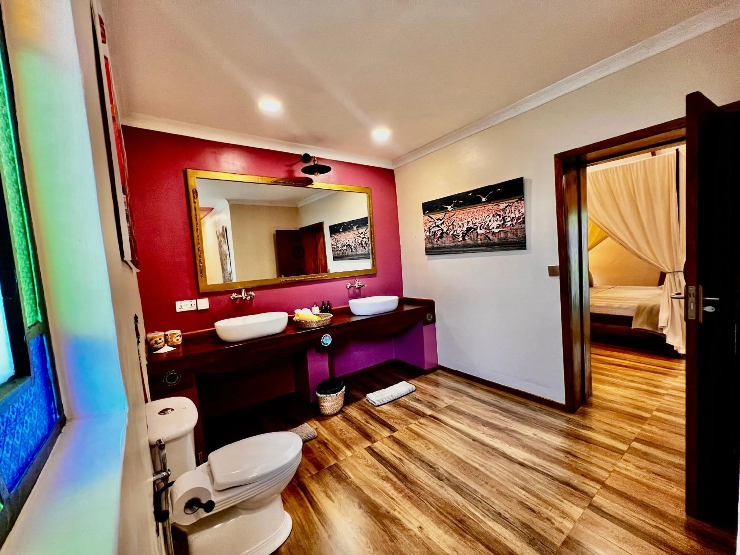 Bathroom in Pink Flamingo Boutique Hotel
