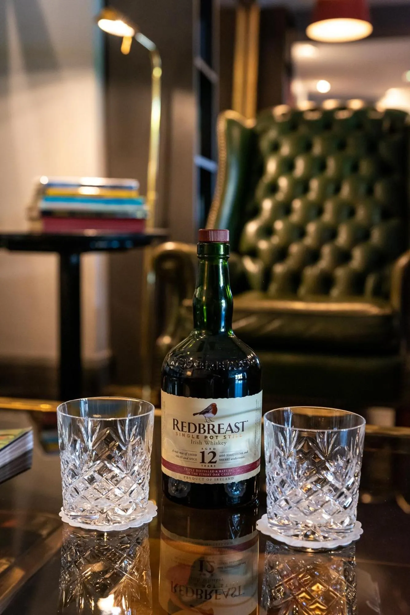 Library in Cliffs of Moher Hotel