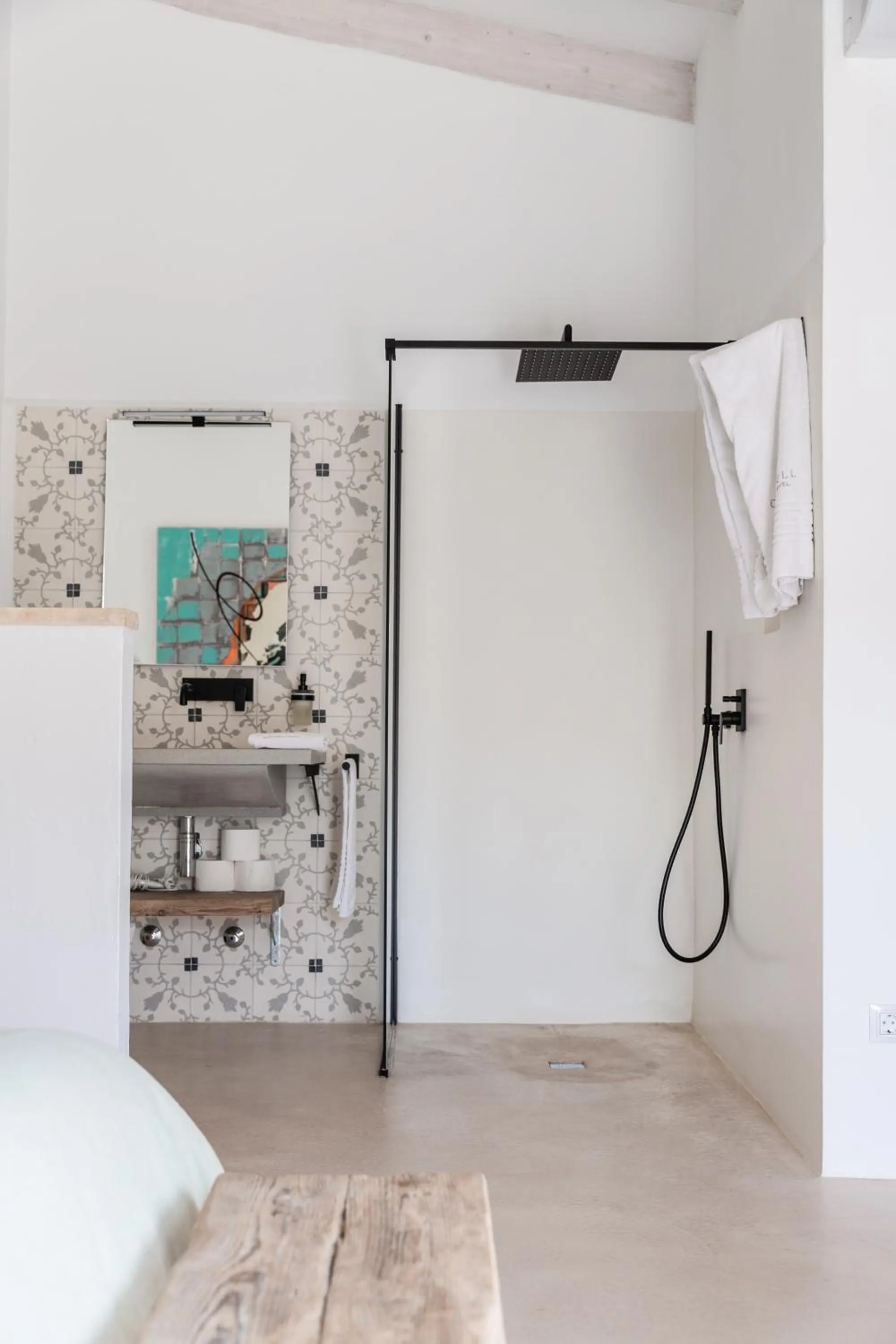 Bathroom, Bed in Can Sull