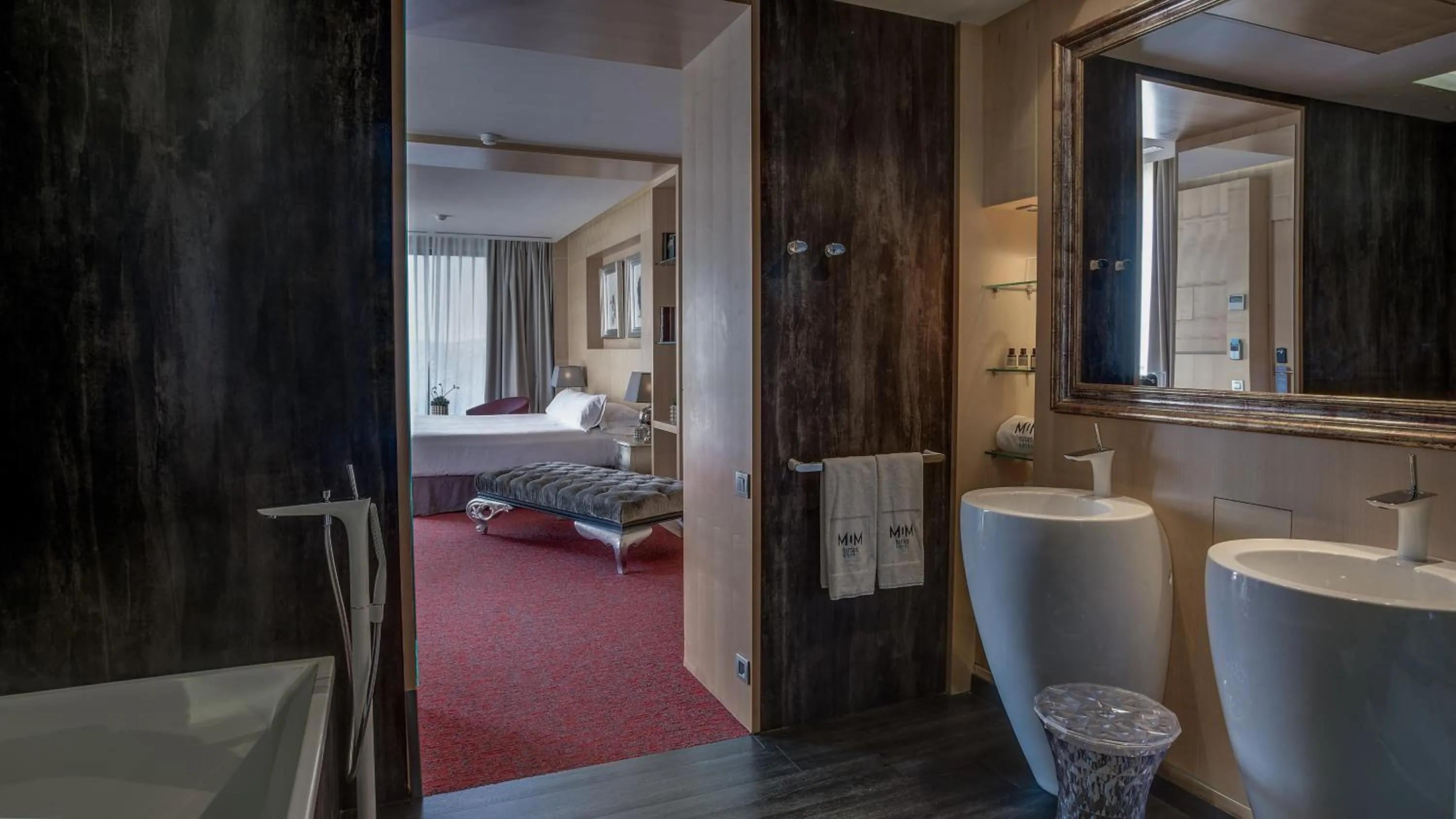 Bed in Hotel MiM Sitges & Spa