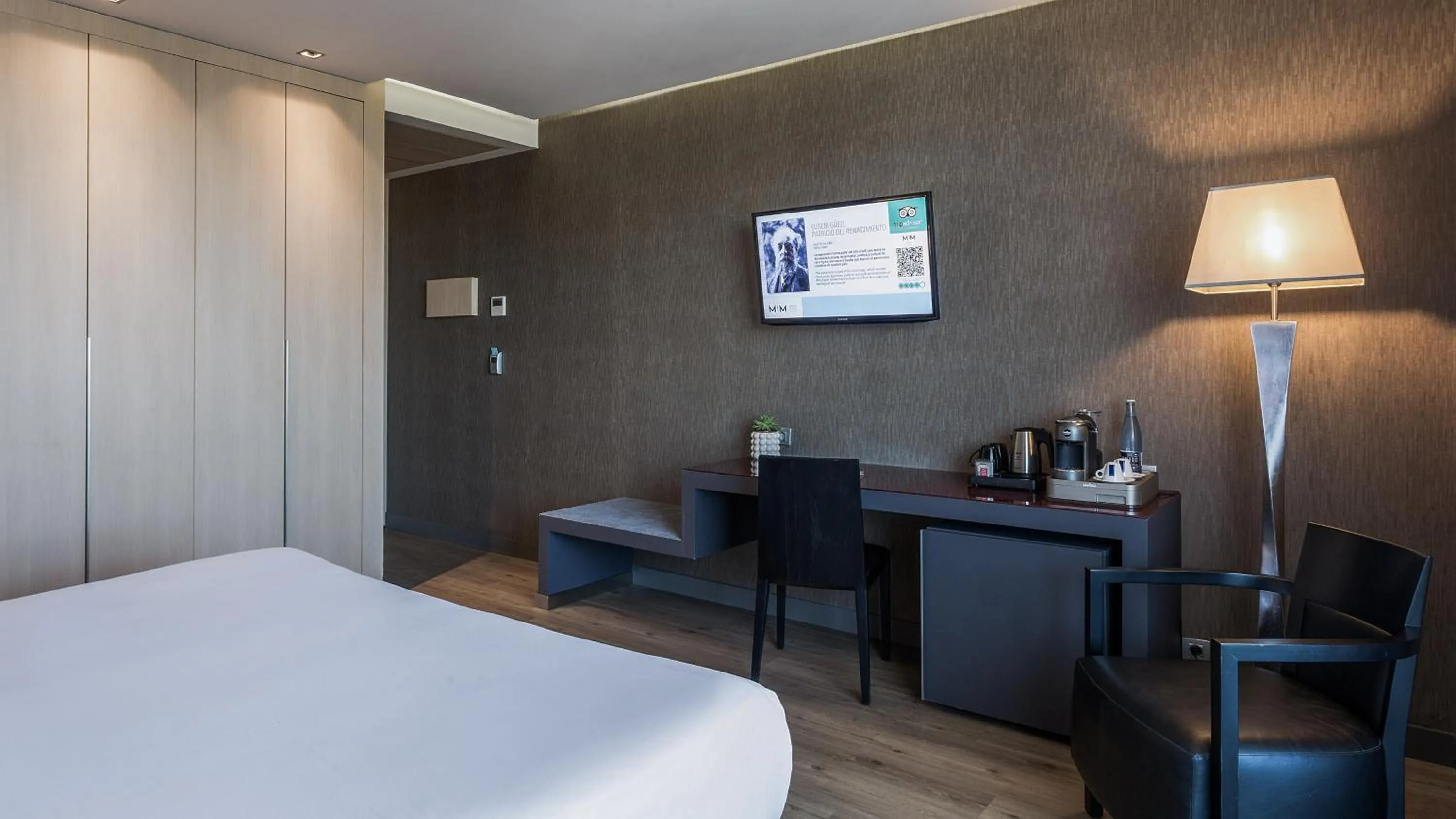 Bed in Hotel MiM Sitges & Spa