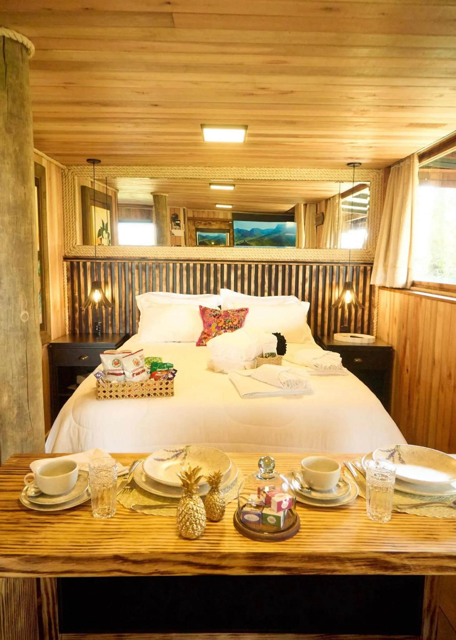 Bed in Glamping montain experience