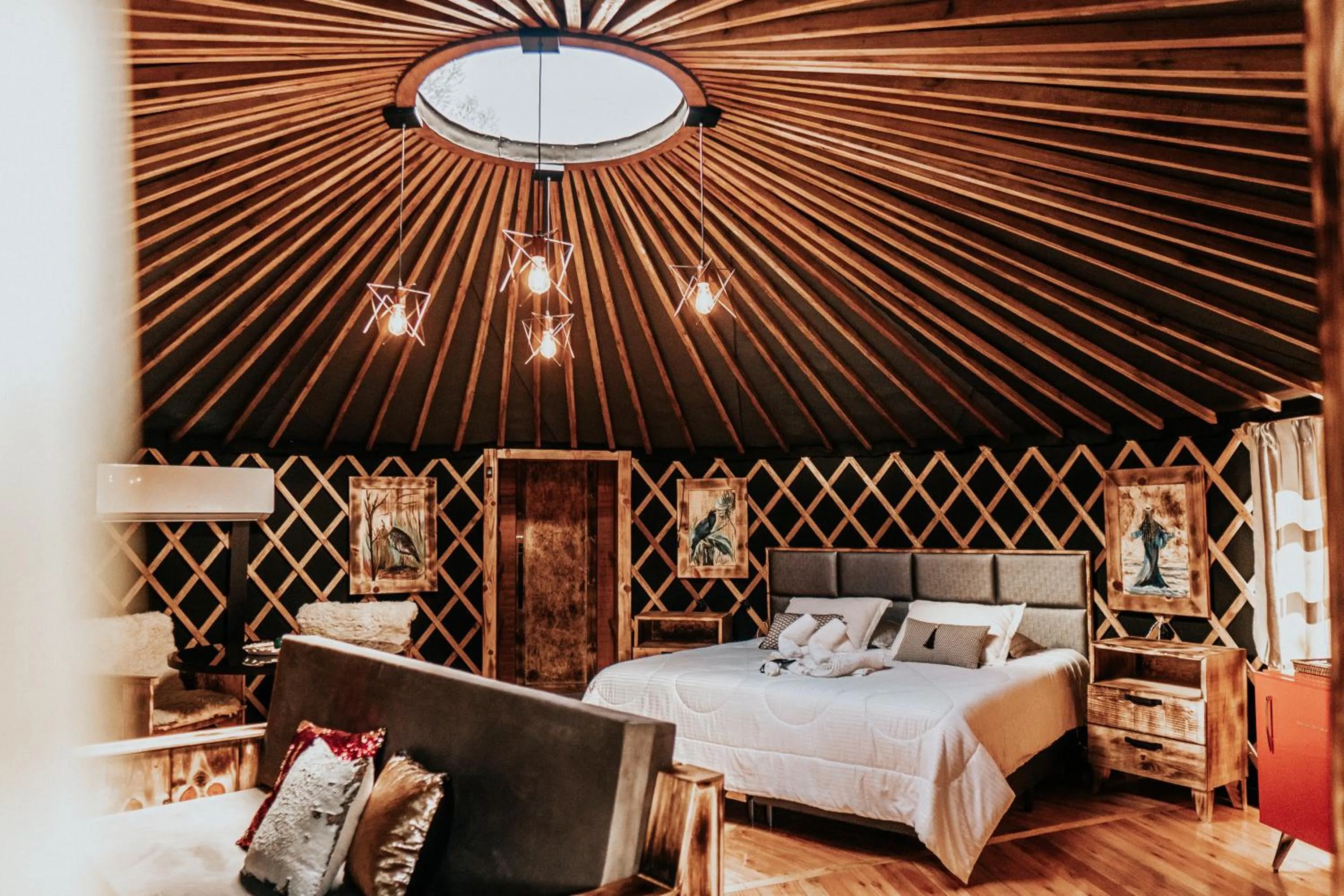 Bed in Glamping montain experience