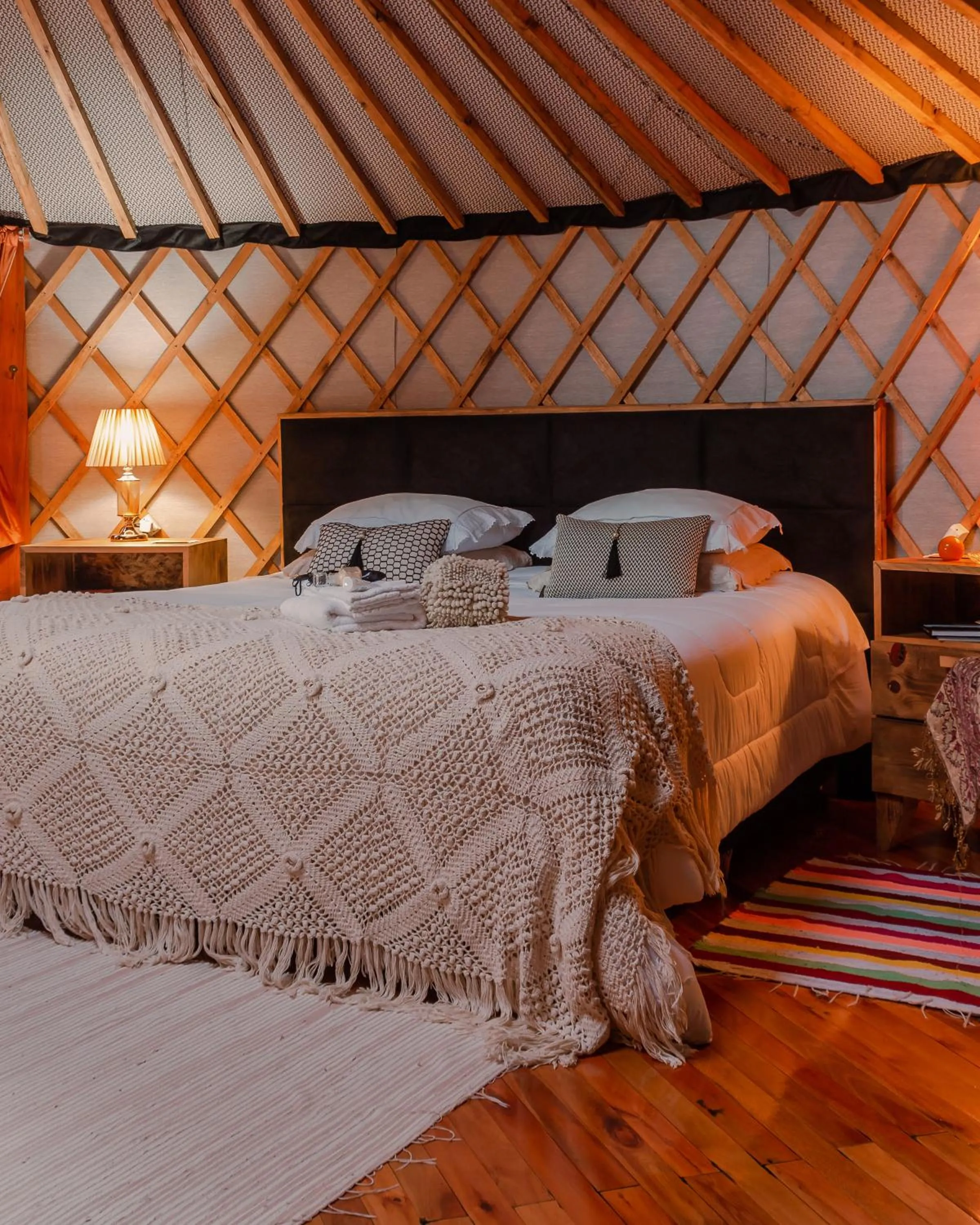 Bed in Glamping montain experience