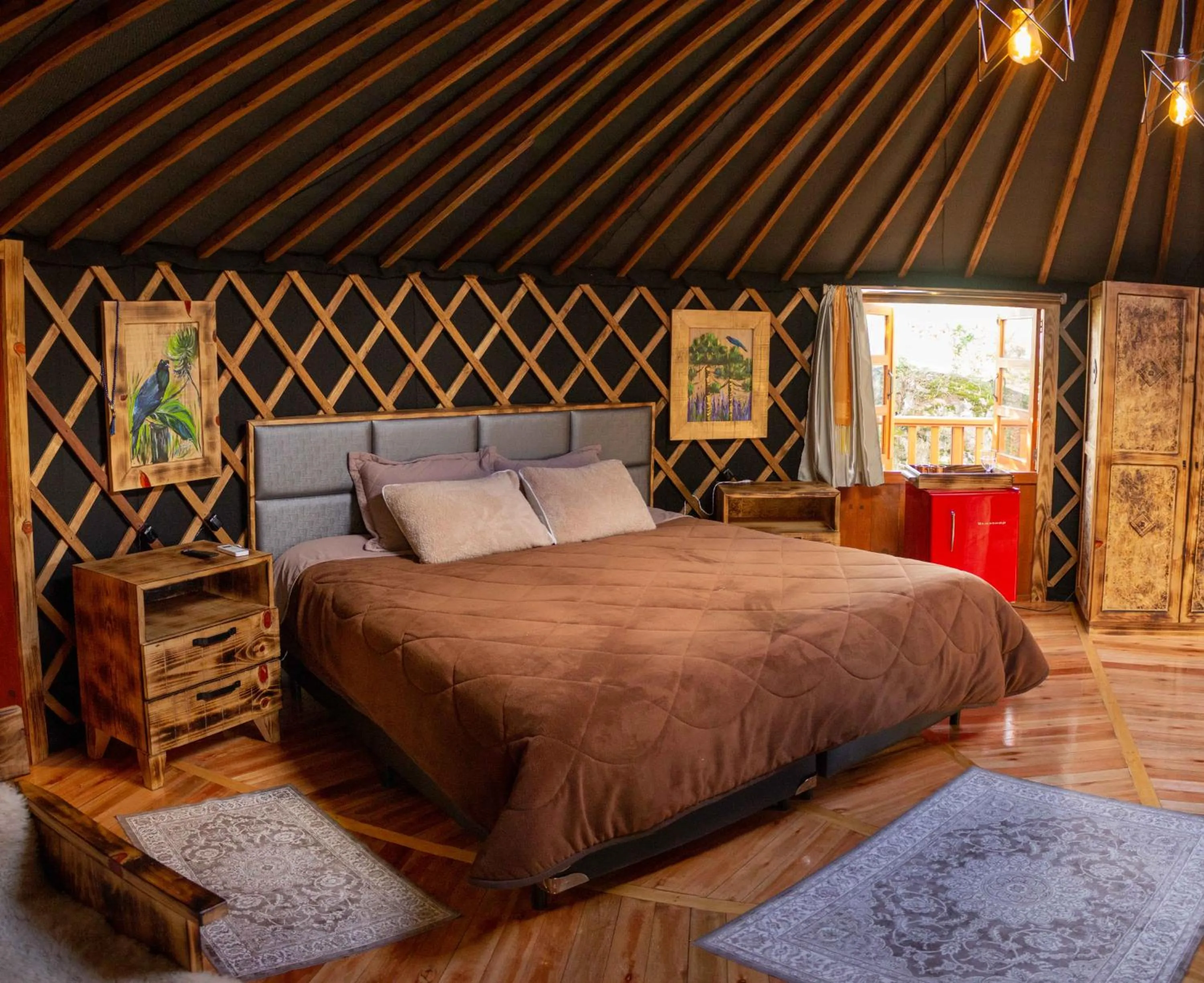 Bed in Glamping montain experience