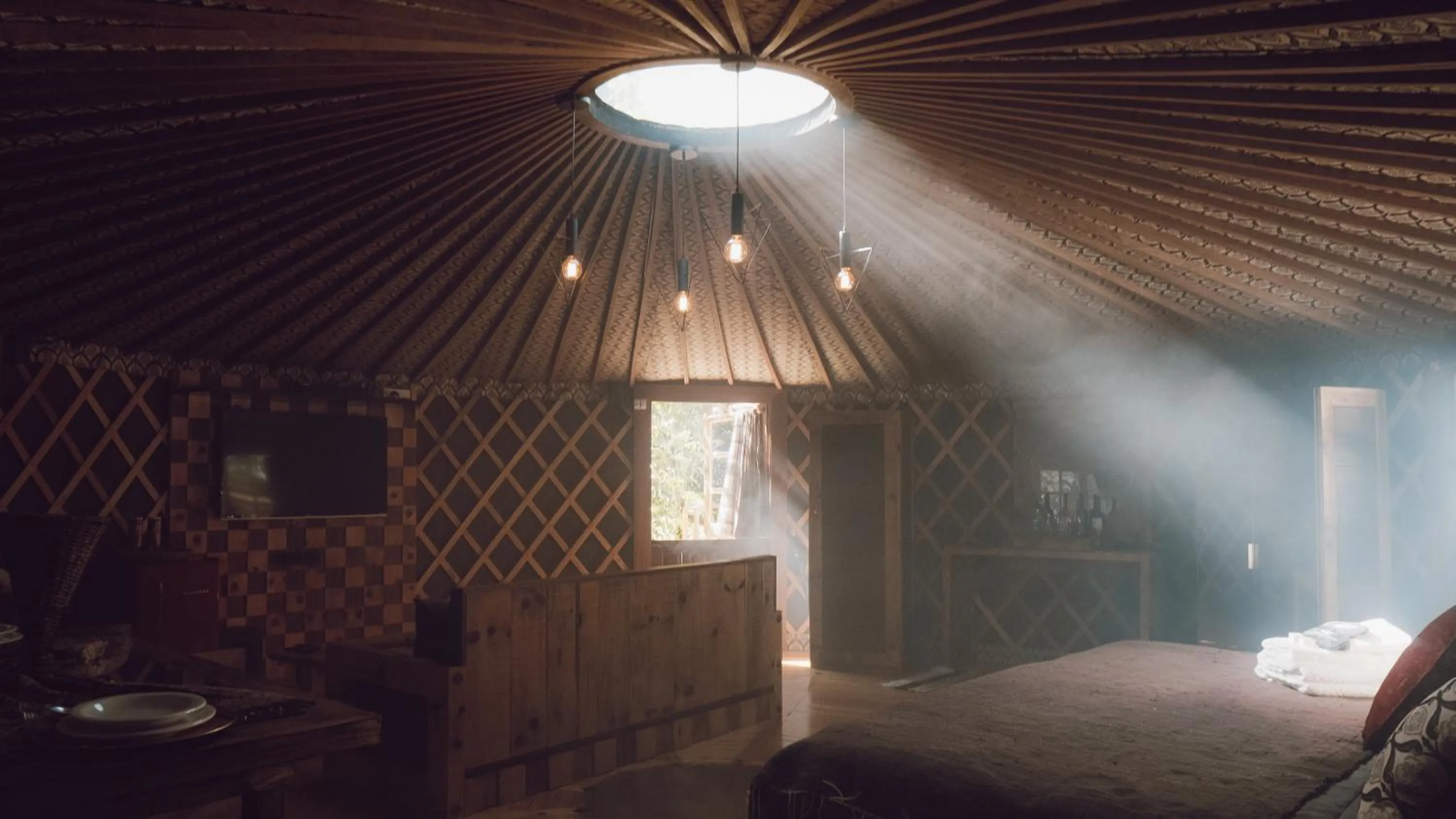 Bed in Glamping montain experience