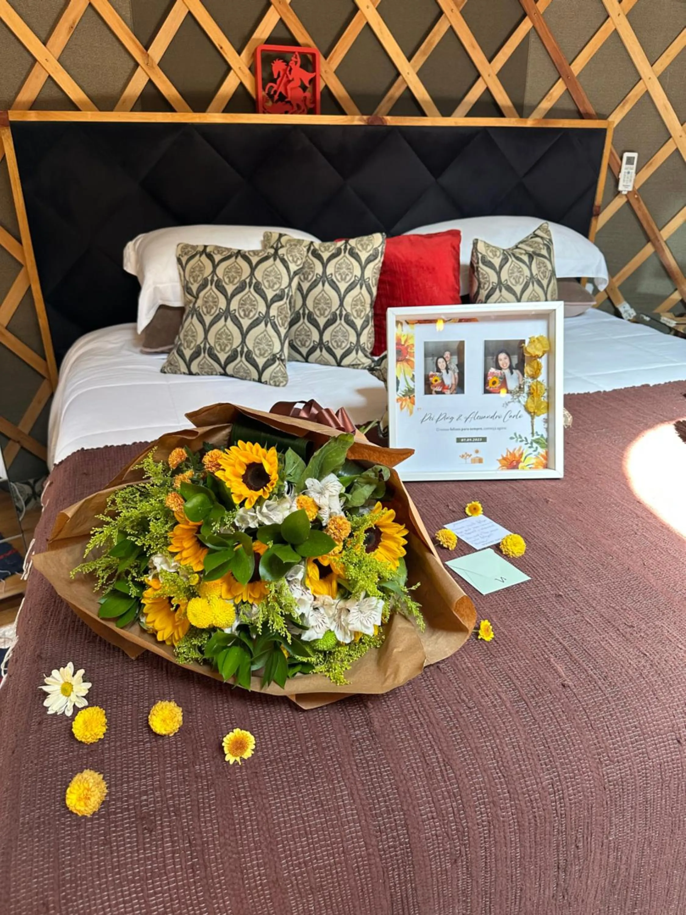 Bed in Glamping montain experience