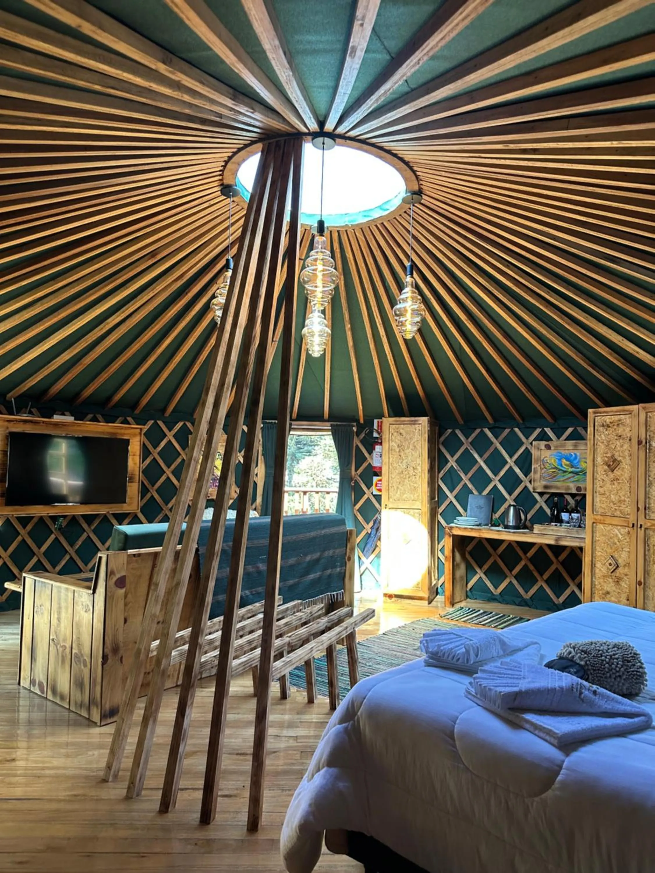 Bed in Glamping montain experience