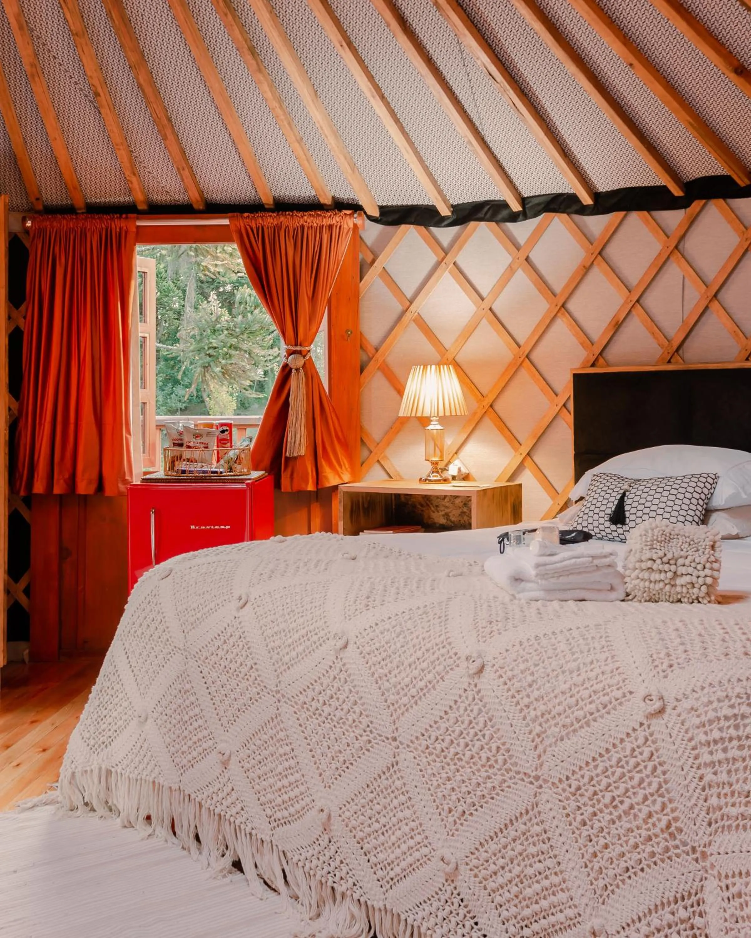 Bed in Glamping montain experience