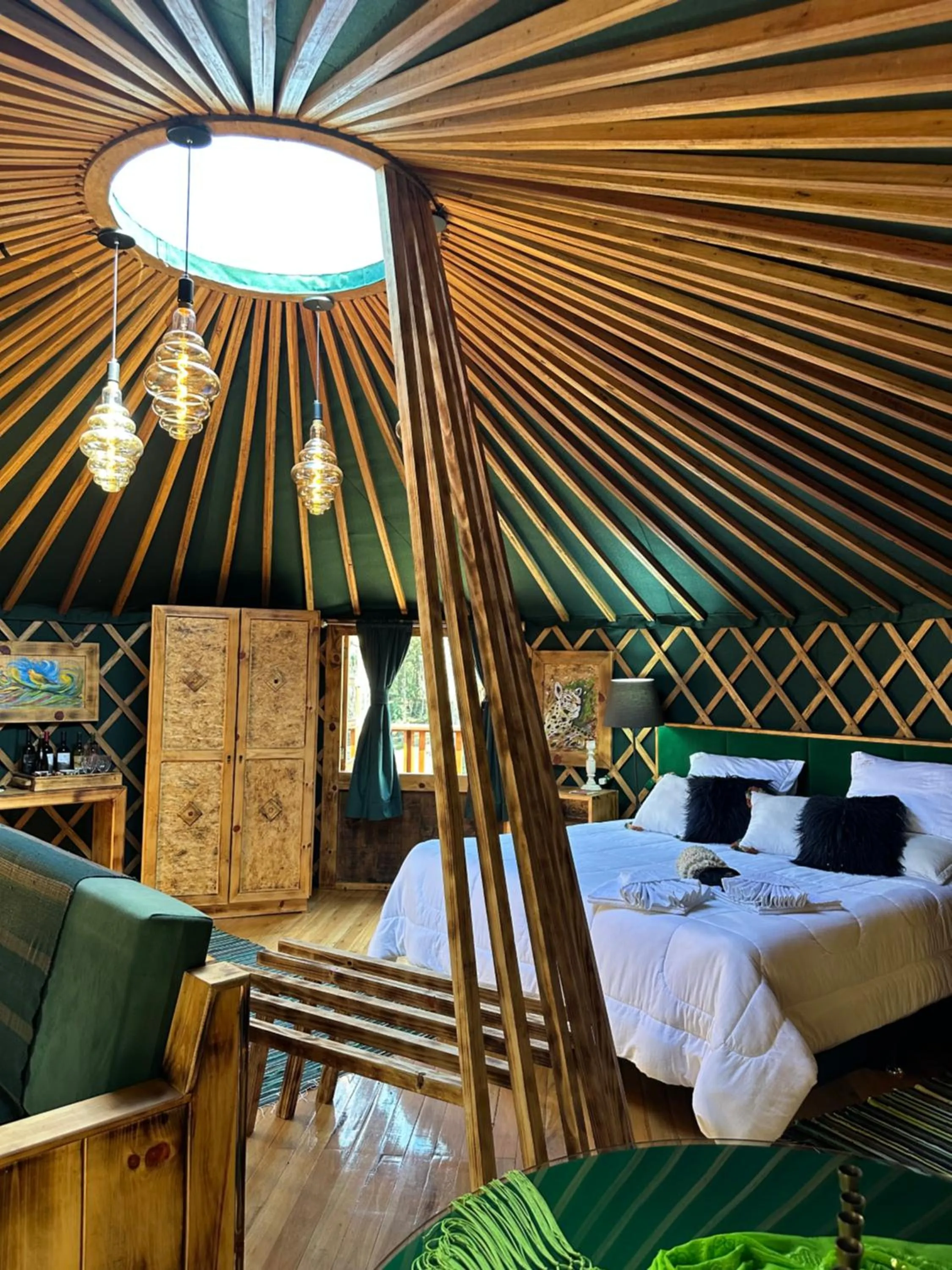 Bed in Glamping montain experience