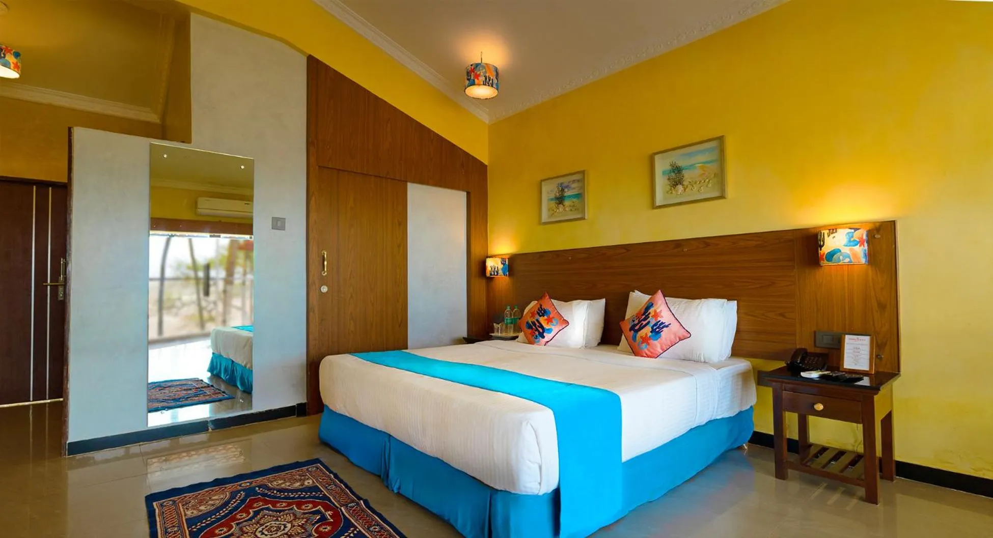 Bedroom, Bed in Bambolim Beach Resort