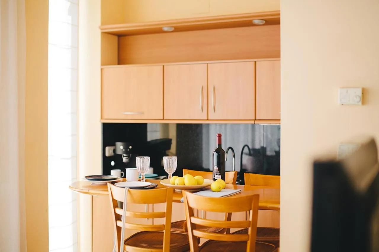 Kitchen or kitchenette in MAREA Hotel