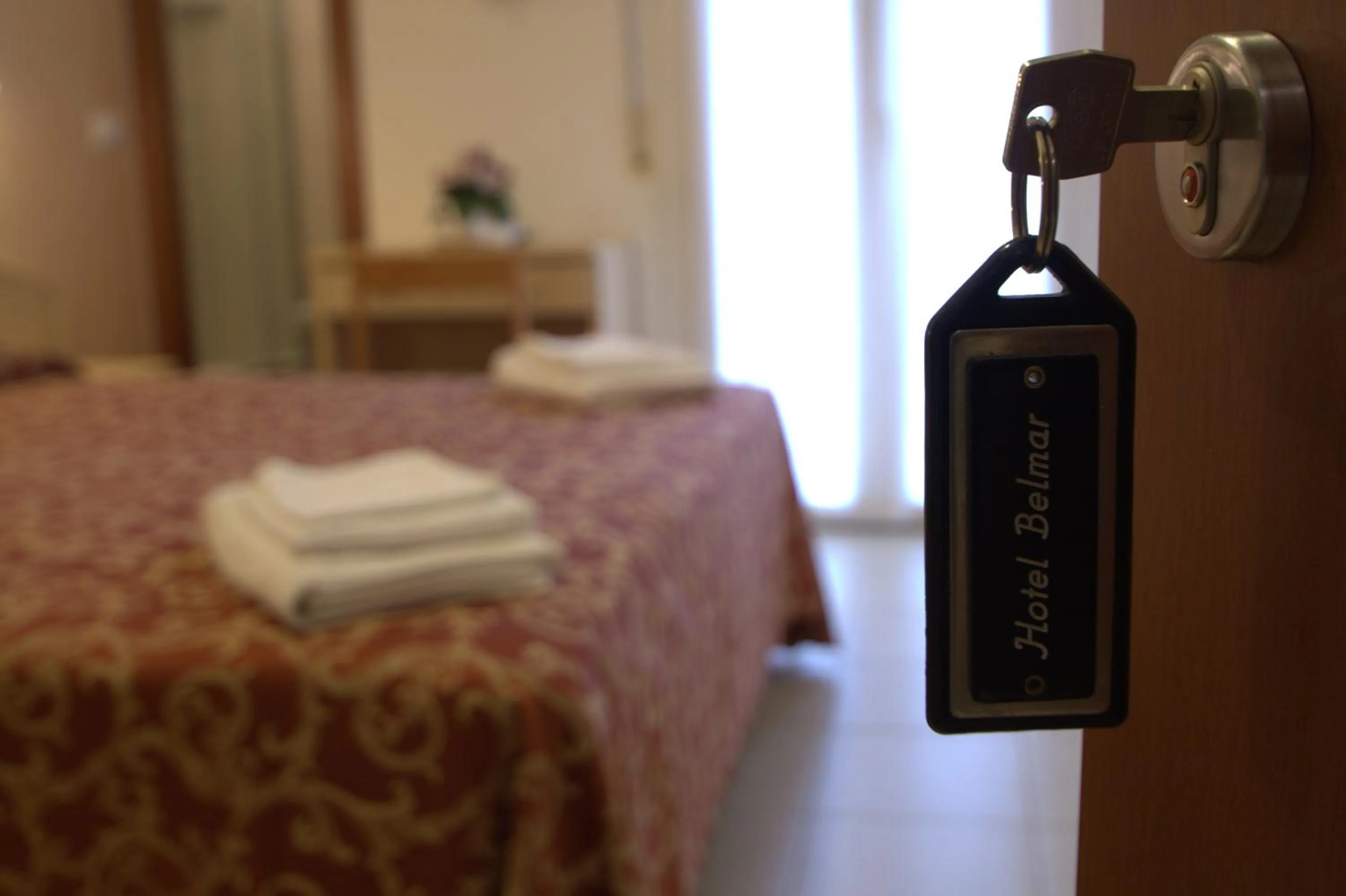 Decorative detail, Bed in Hotel Belmar