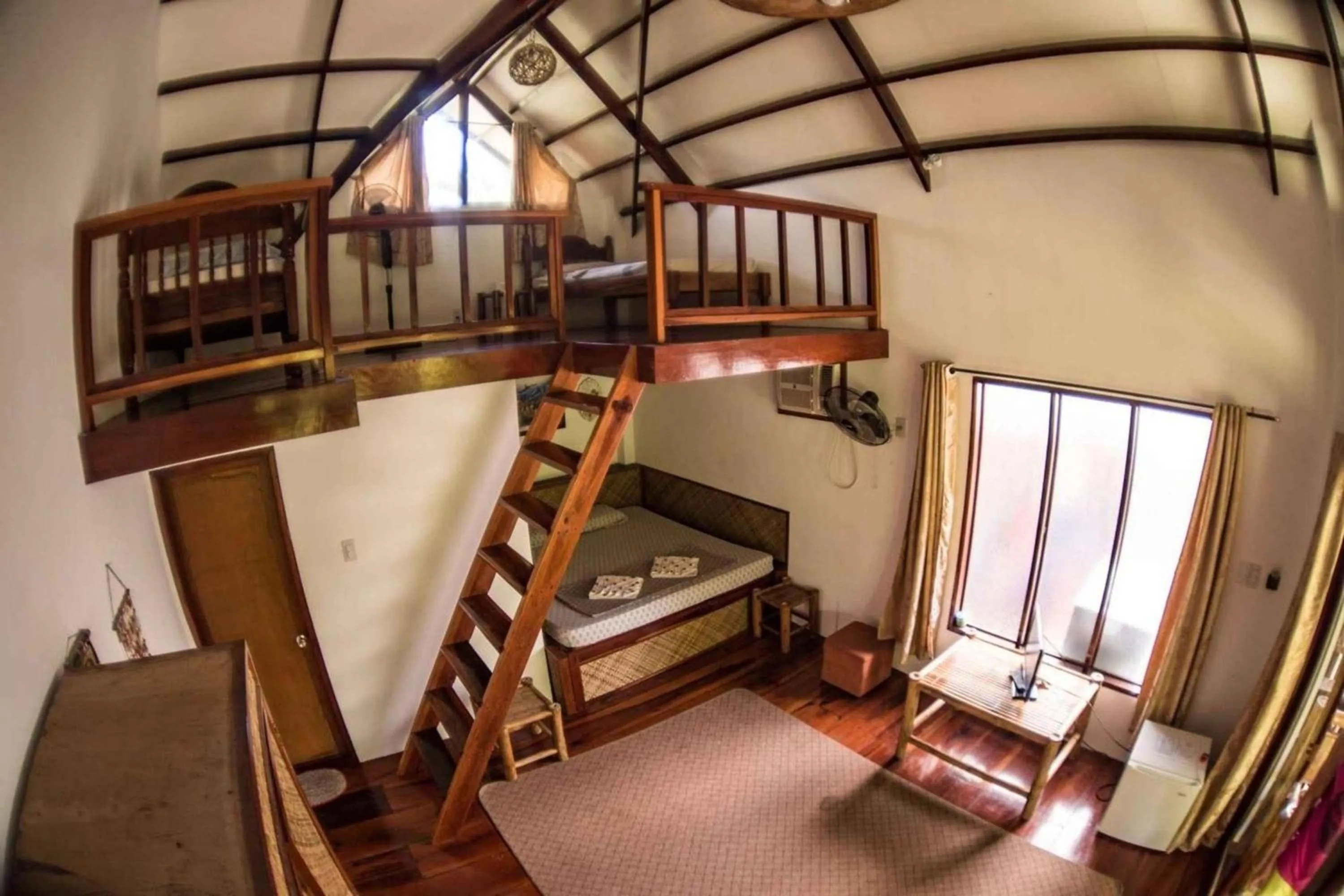 Bed in Romantic Beach Villas