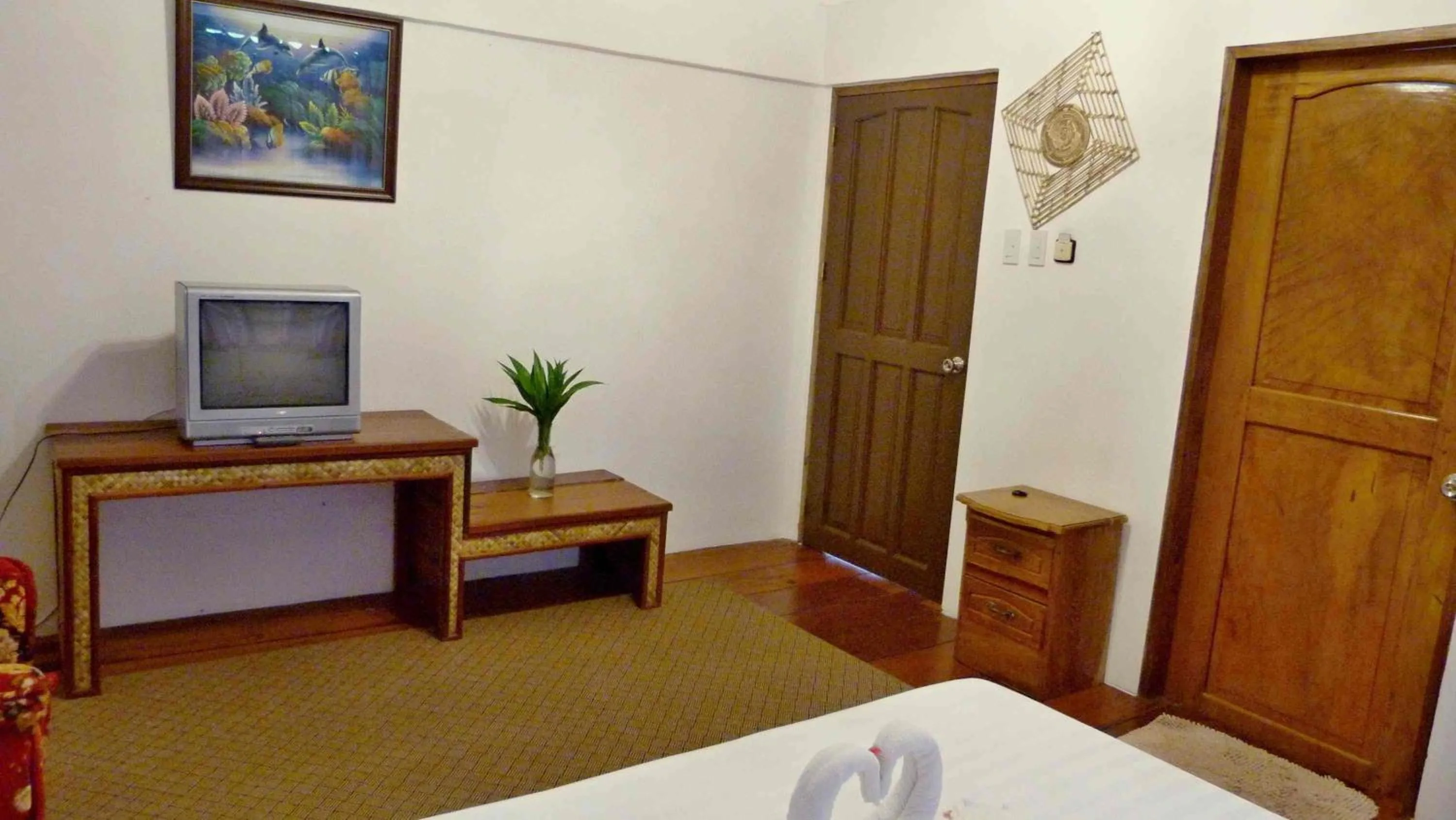 Bed in Romantic Beach Villas