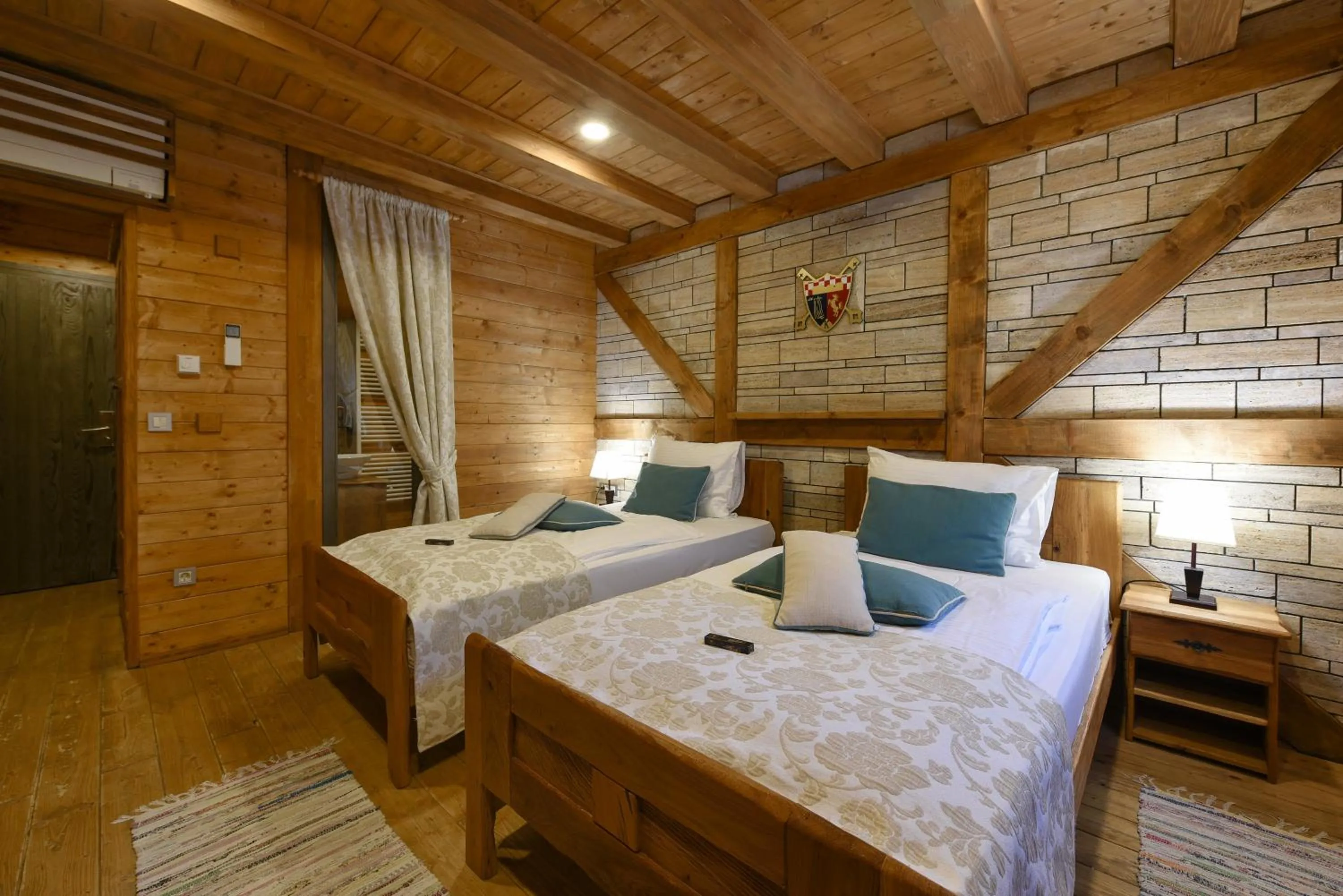 Twin Room in Ethno Houses Plitvice Lakes Hotel