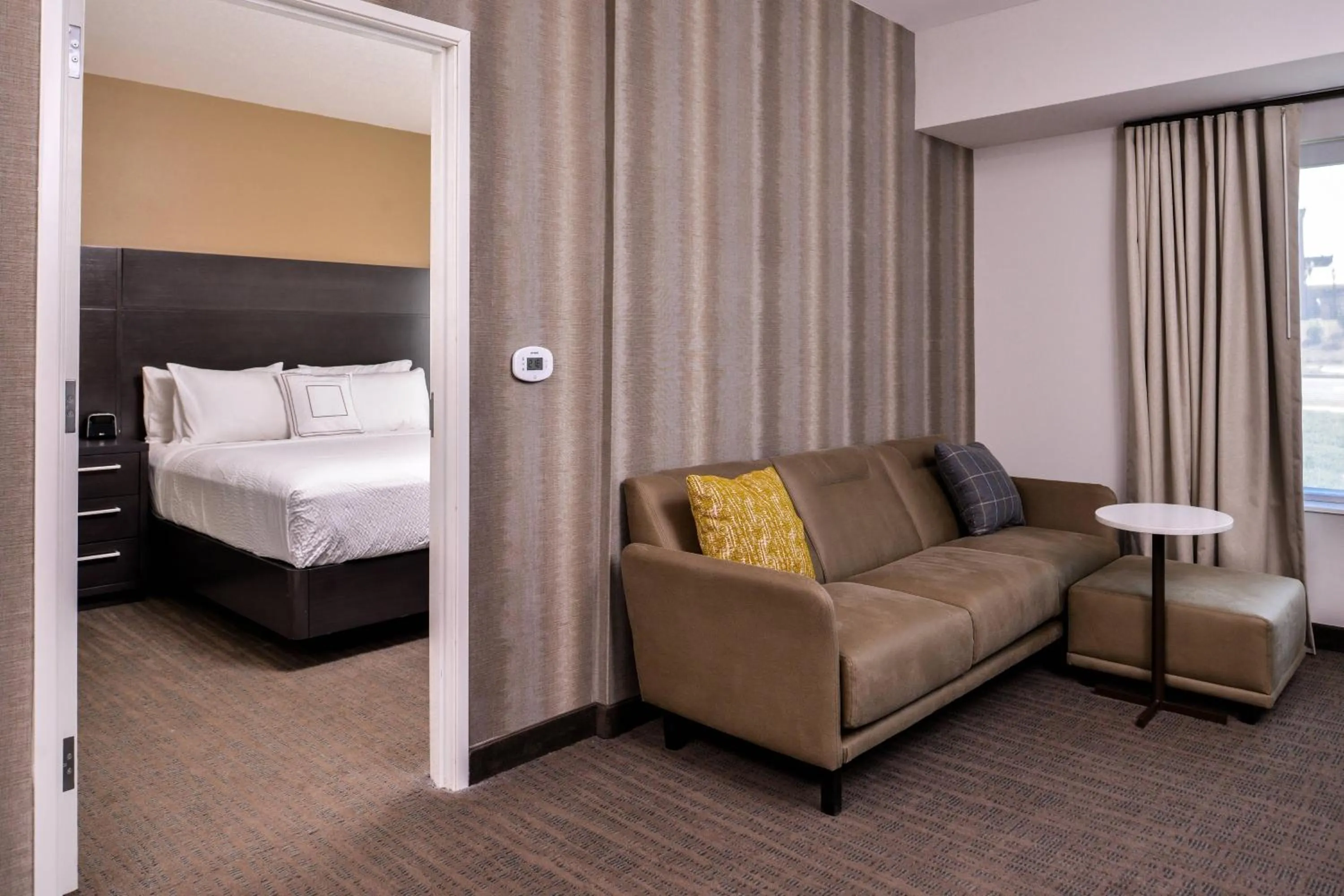 Bedroom, Bed in Residence Inn by Marriott Charlotte Steele Creek