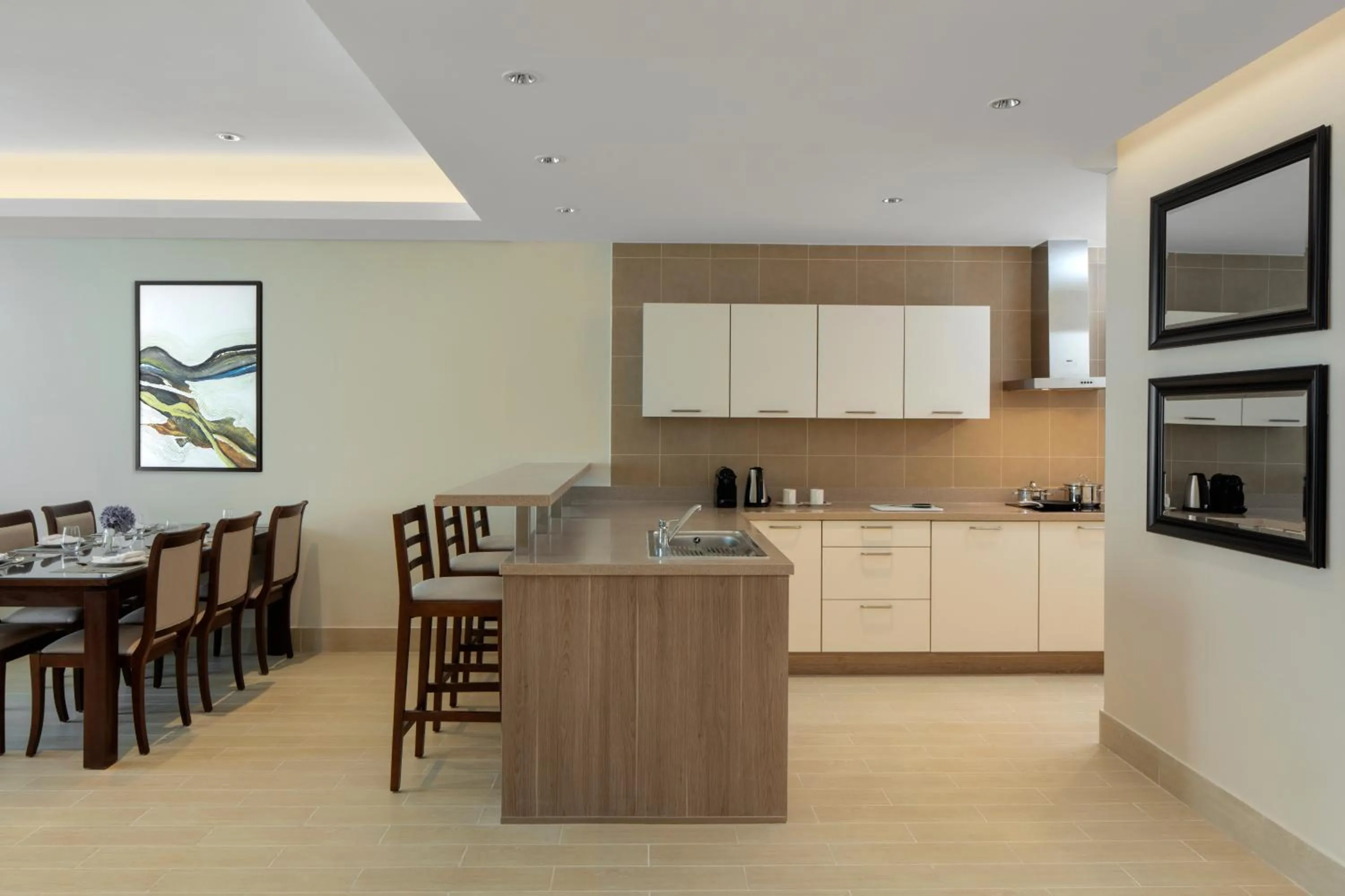 Kitchen or kitchenette in Dusit Doha Hotel