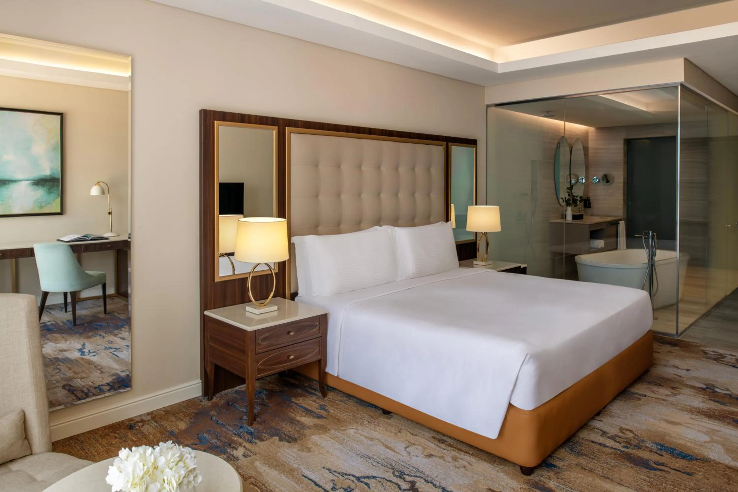 Bed in Dusit Doha Hotel