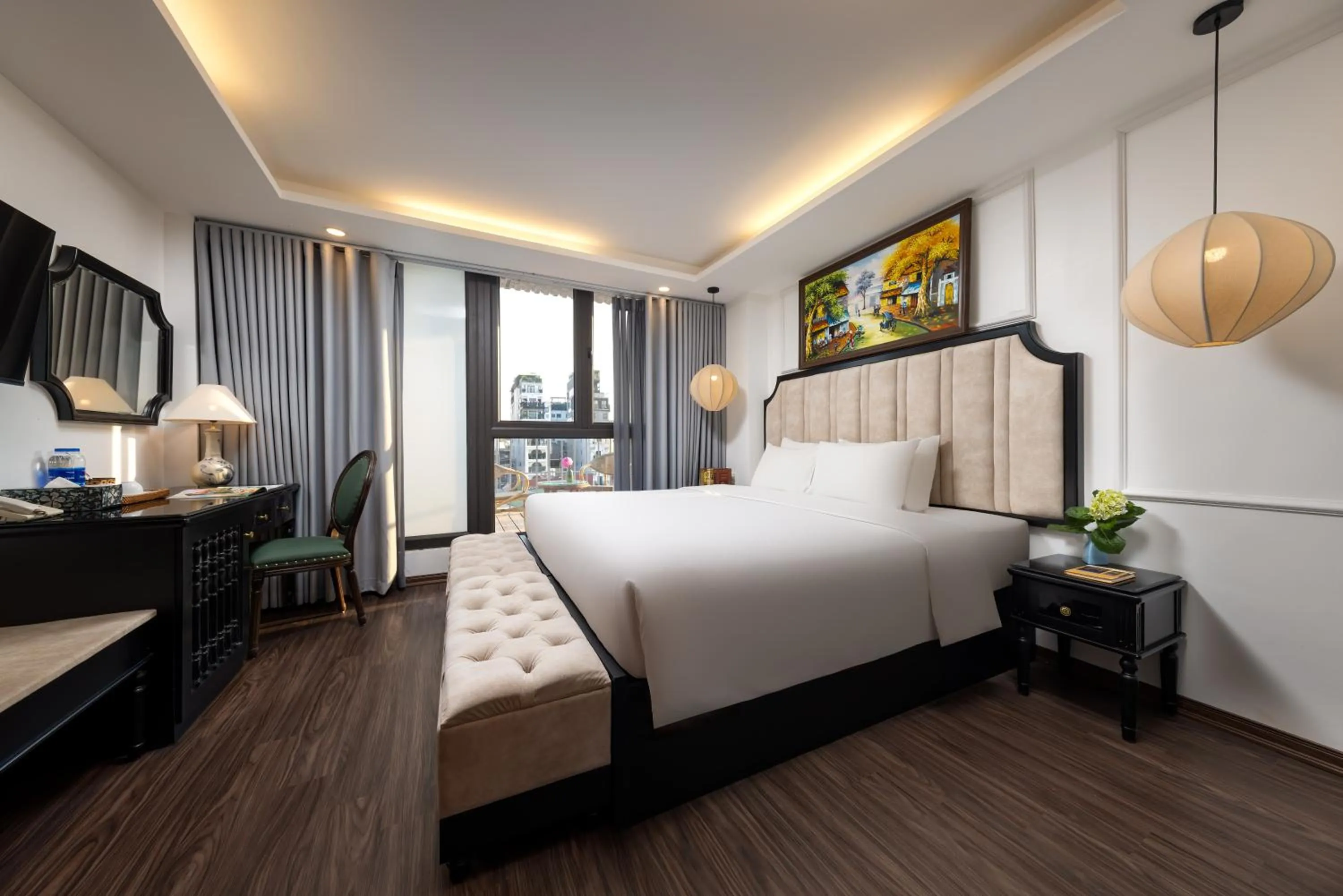 Bed in Golden Legend Palace Hotel & Travel