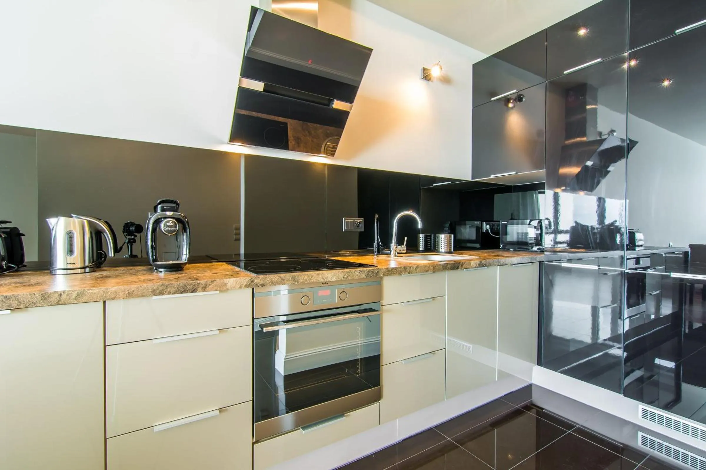 Kitchen or kitchenette in EXCLUSIVE Aparthotel