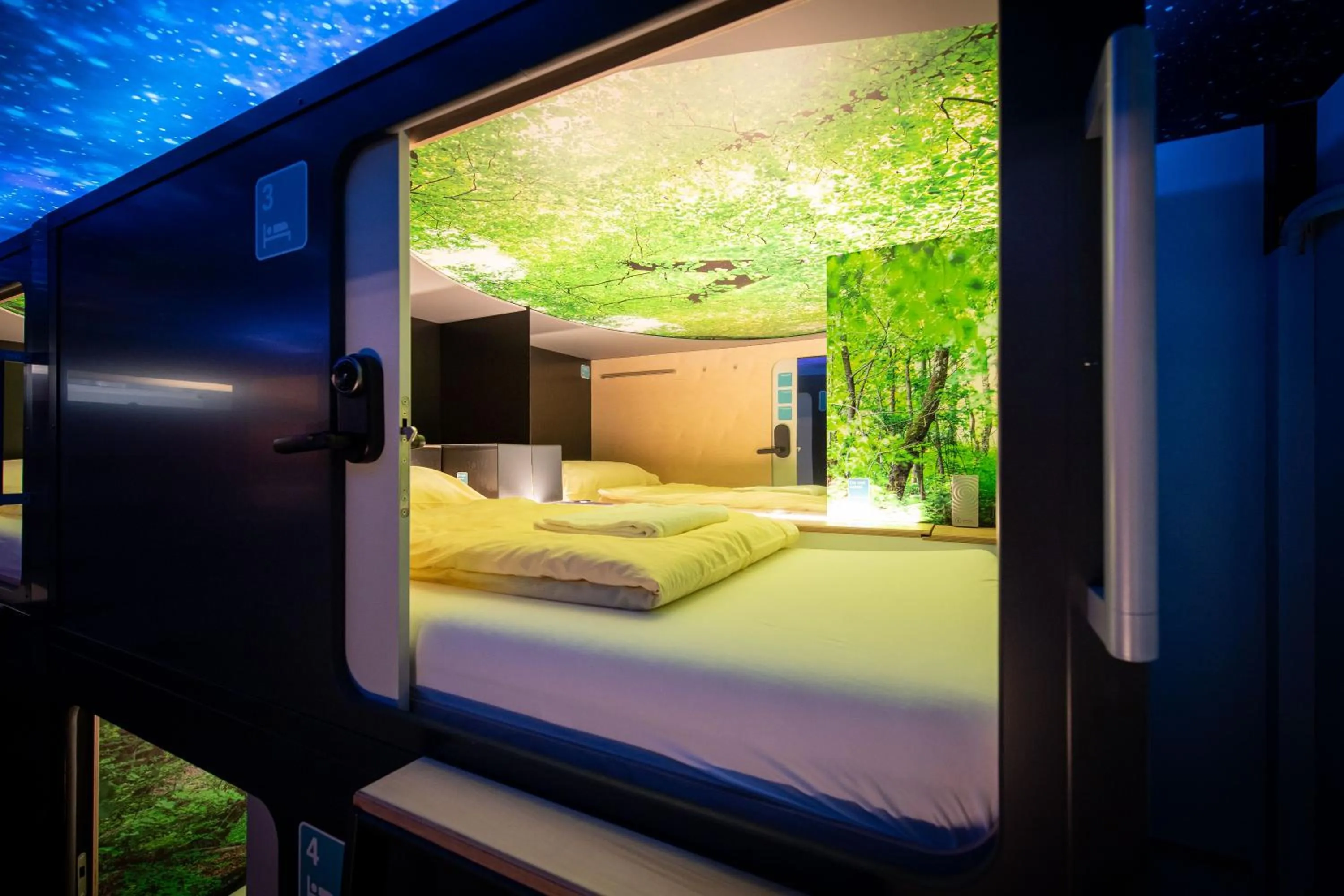 Photo of the whole room, Bed in Capsule Hotel - Lucerne TheLAB