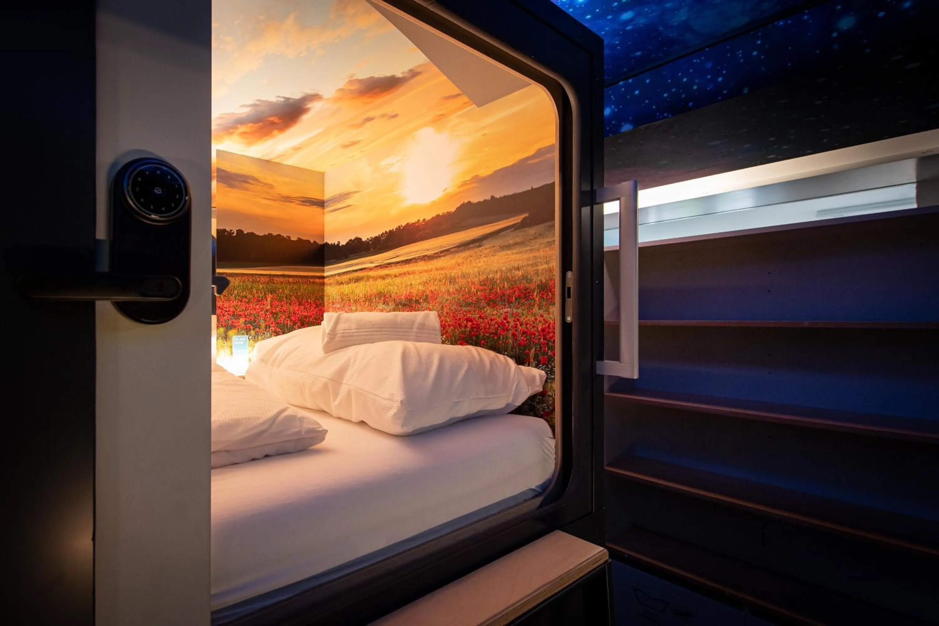 Photo of the whole room, Bed in Capsule Hotel - Lucerne TheLAB