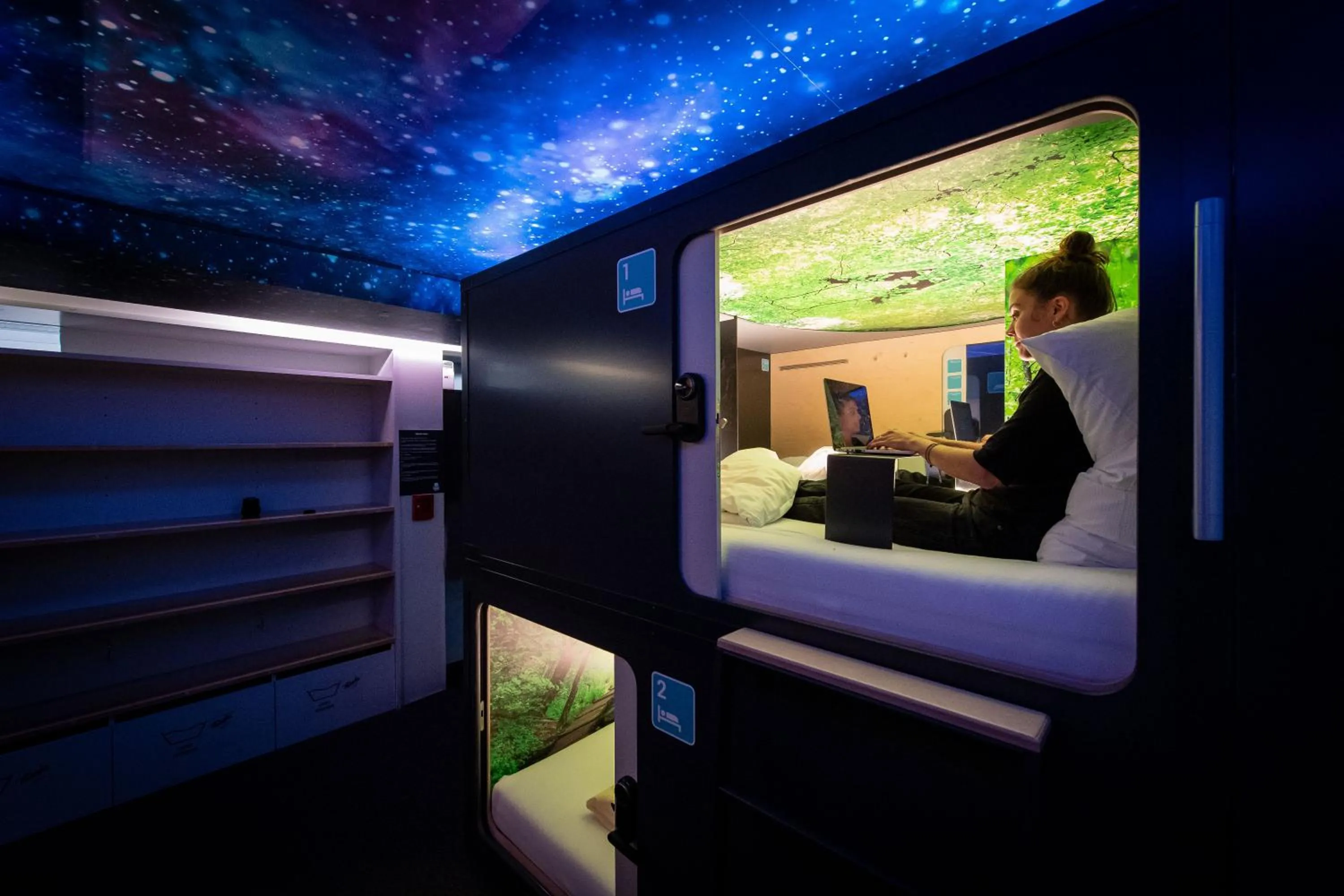 Photo of the whole room in Capsule Hotel - Lucerne TheLAB