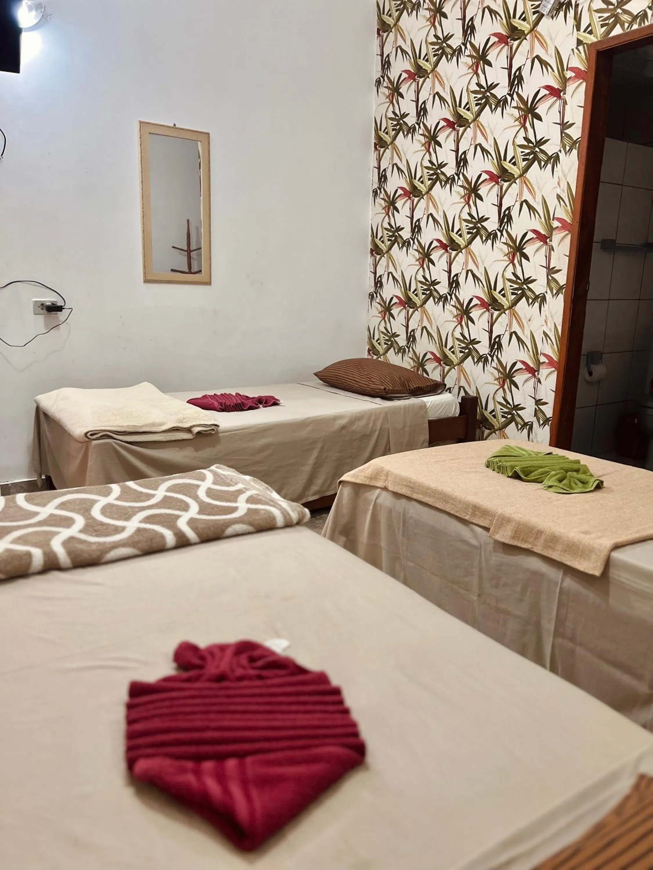 Bed in Pousada Costa Tropical