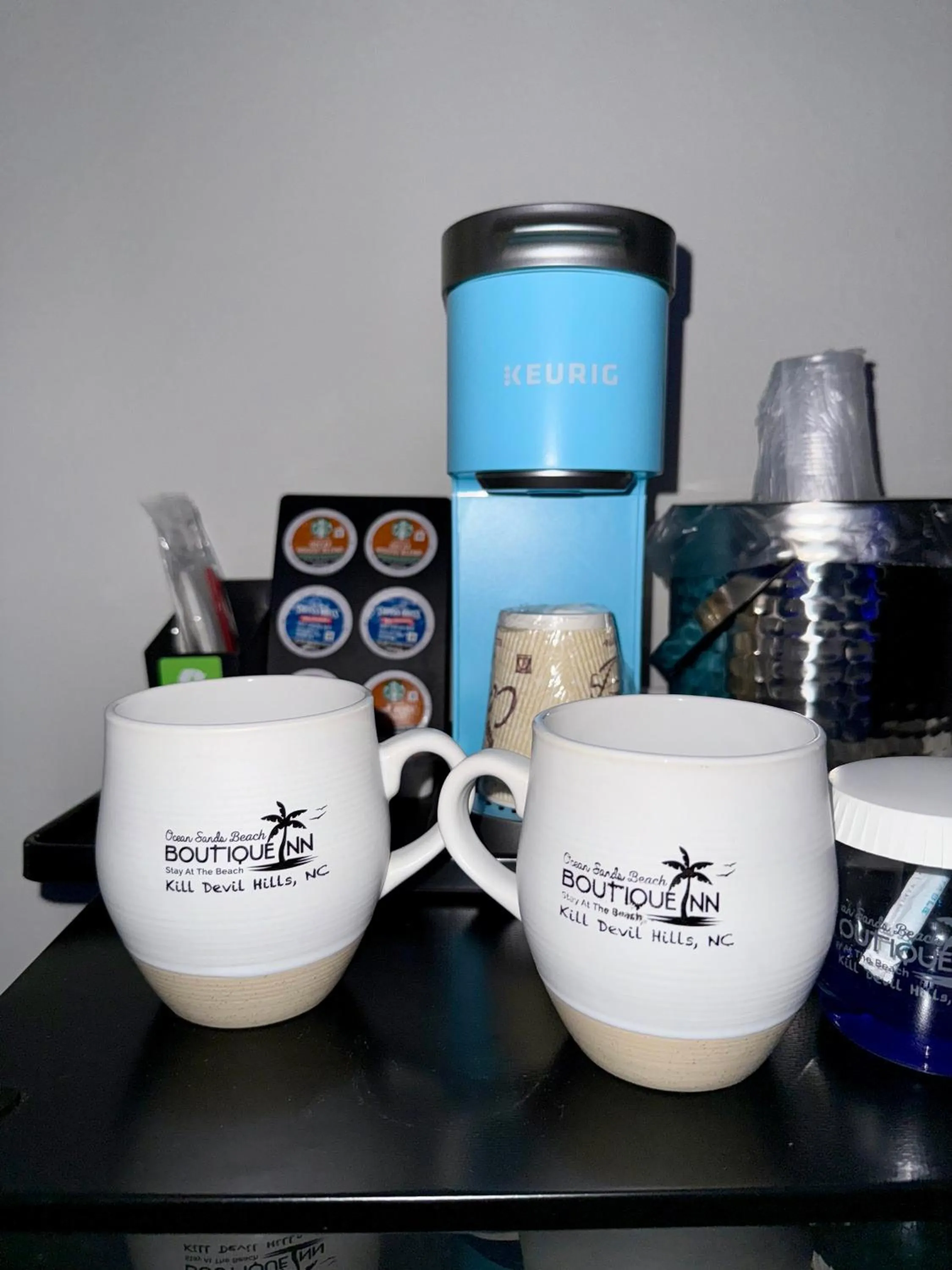 Breakfast in NEW 2026-Ocean Sands Beach Boutique Inn-Sauna and Salt-Mineral Pool -Free Beach Bikes and Famous Beach- Fresh Baked Cookies and Popcorn - Bathrobes and Sunscreen in all rooms-Ultra Sparkling-Free Laundry- 4 Grand Black Beds-Call NOW & Save-1-252-AHA-SAND