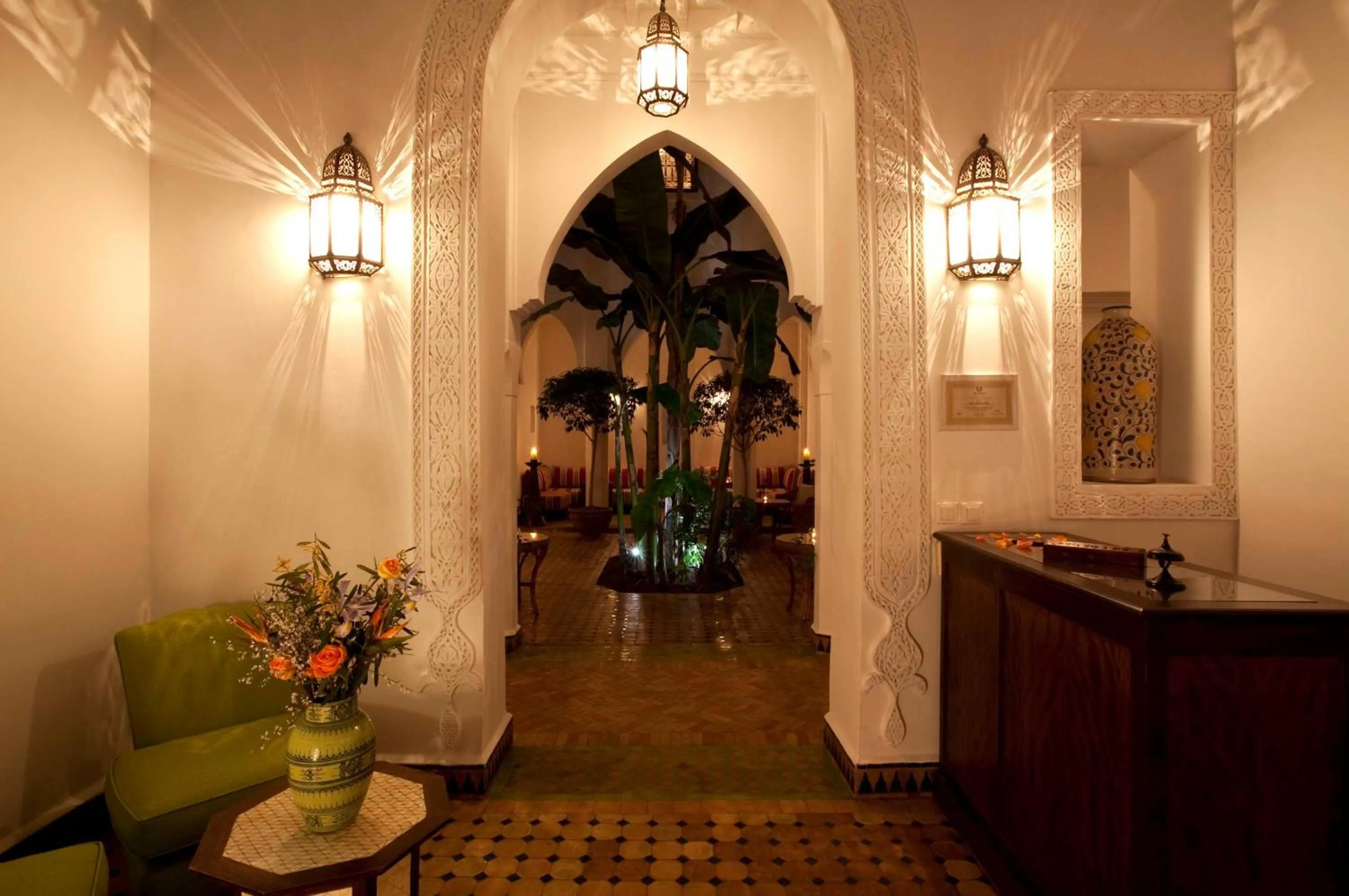 Lobby or reception in Riad Les Bougainvilliers