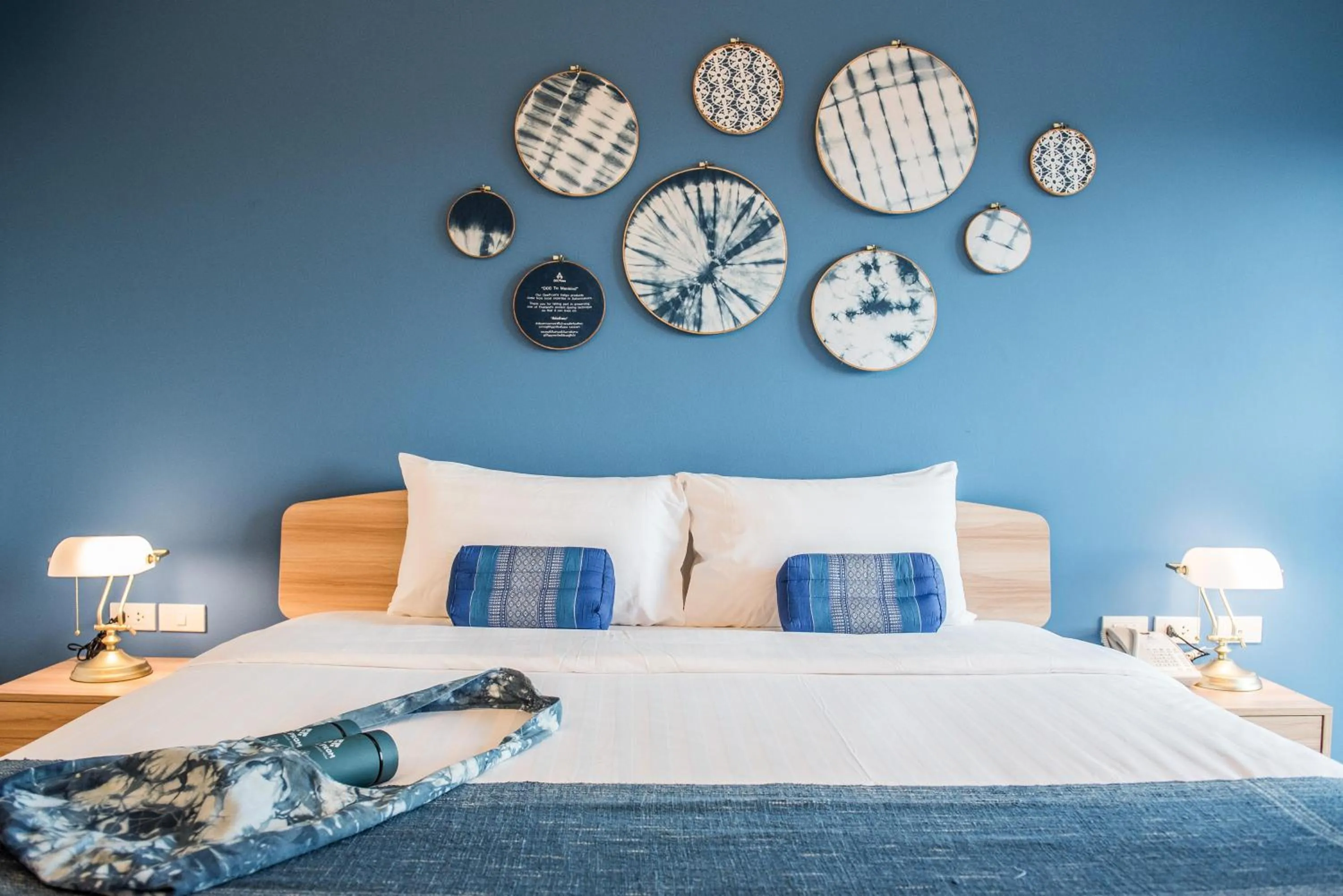 Decorative detail, Bed in DeeProm Pattaya Hotel