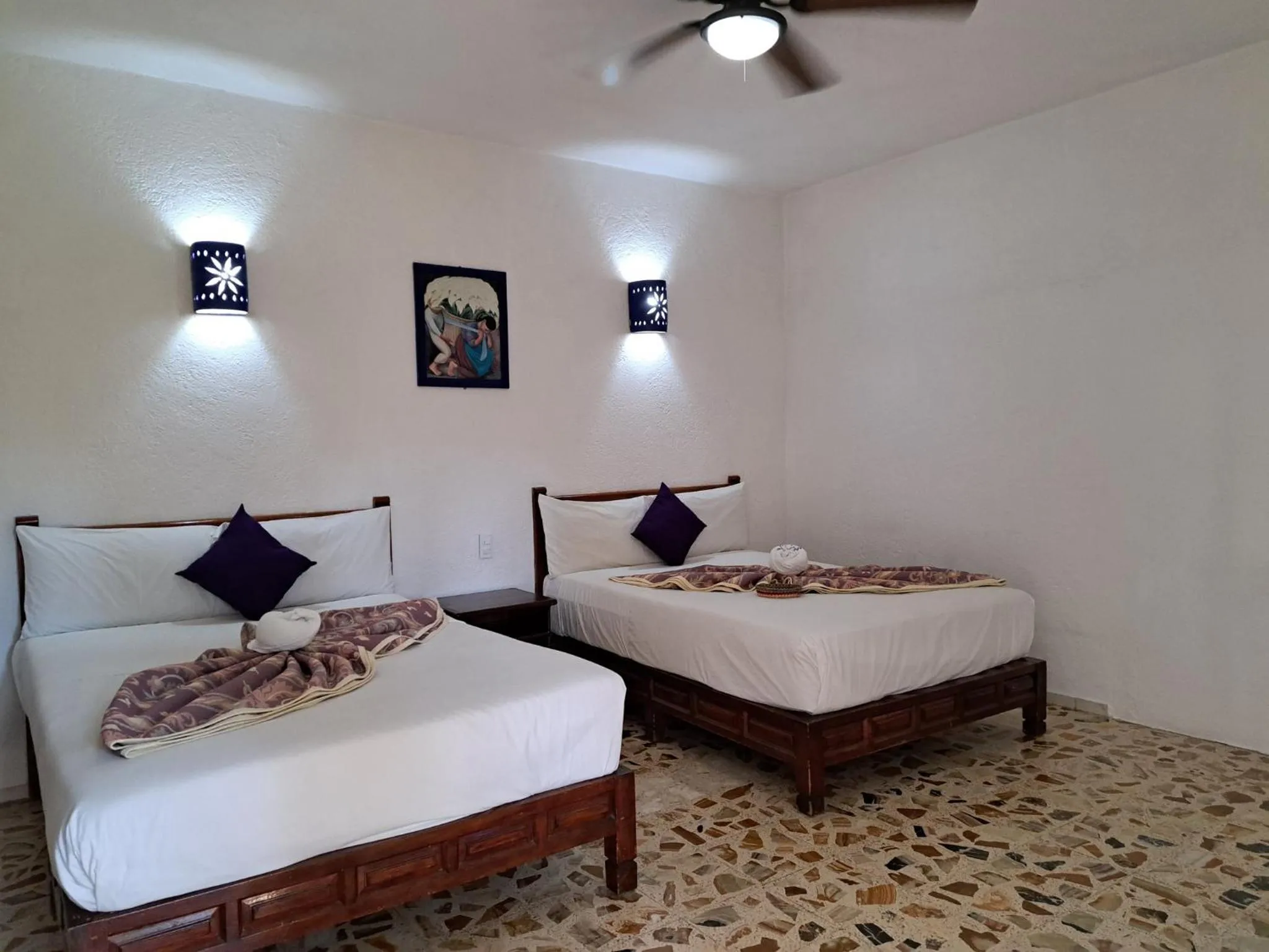 Bed in Hotel Quinta Paraiso