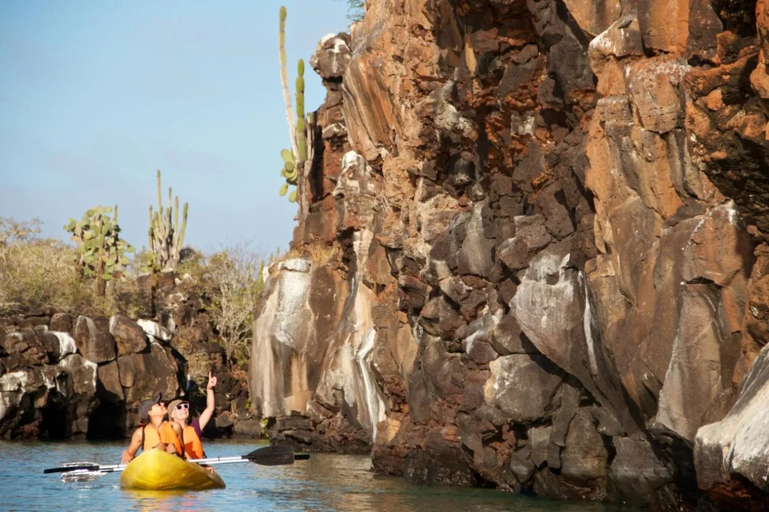 Canoeing in Finch Bay Galapagos Hotel