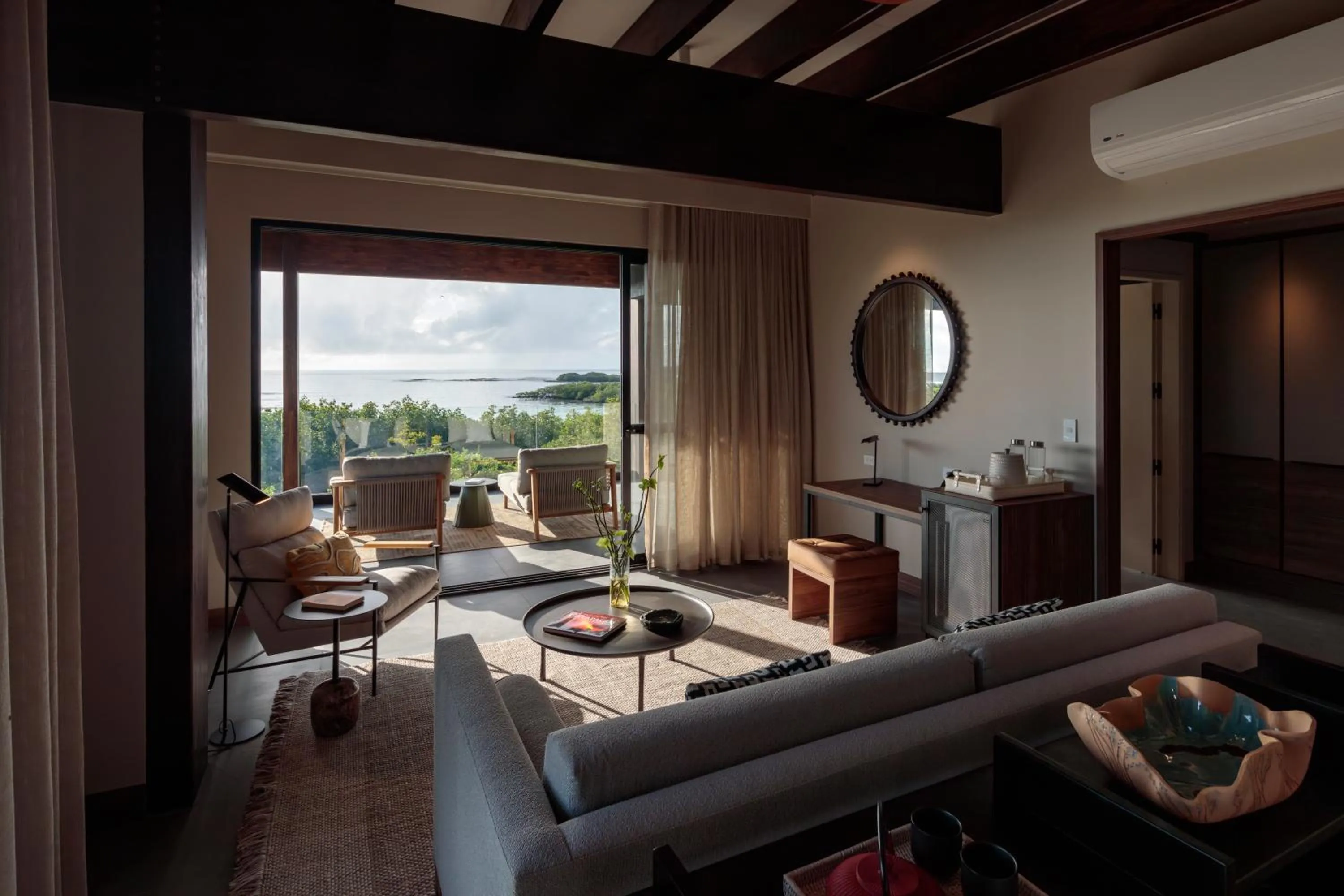 Living room in Finch Bay Galapagos Hotel